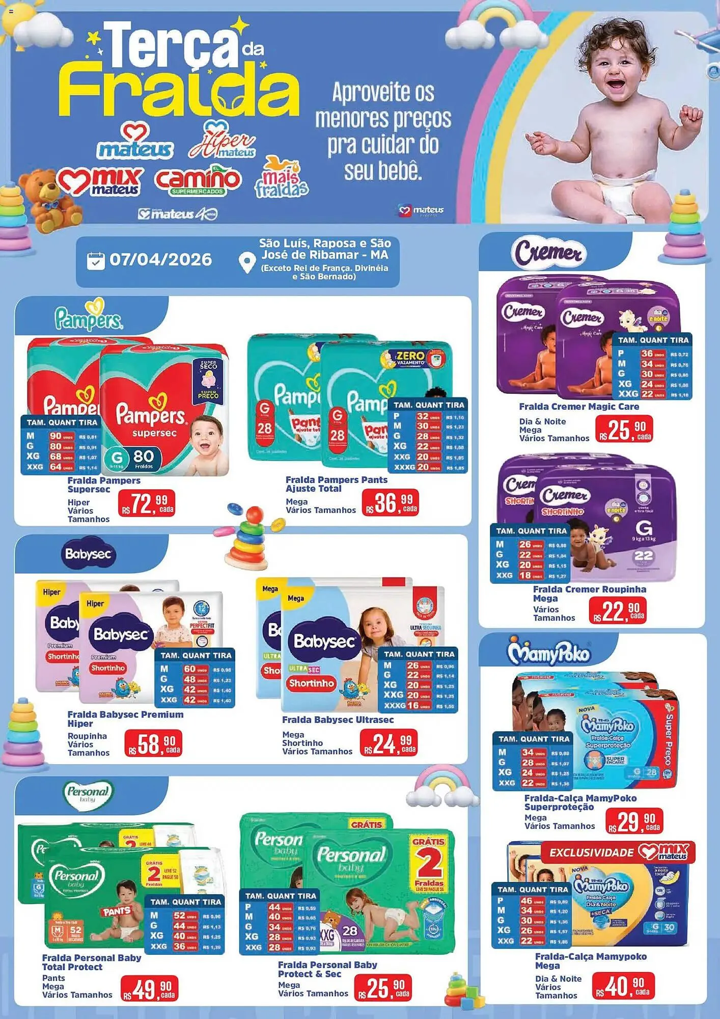 Encarte de Catálogo Supermercados Mateus 7 de abril até 8 de abril 2026 - Pagina 1