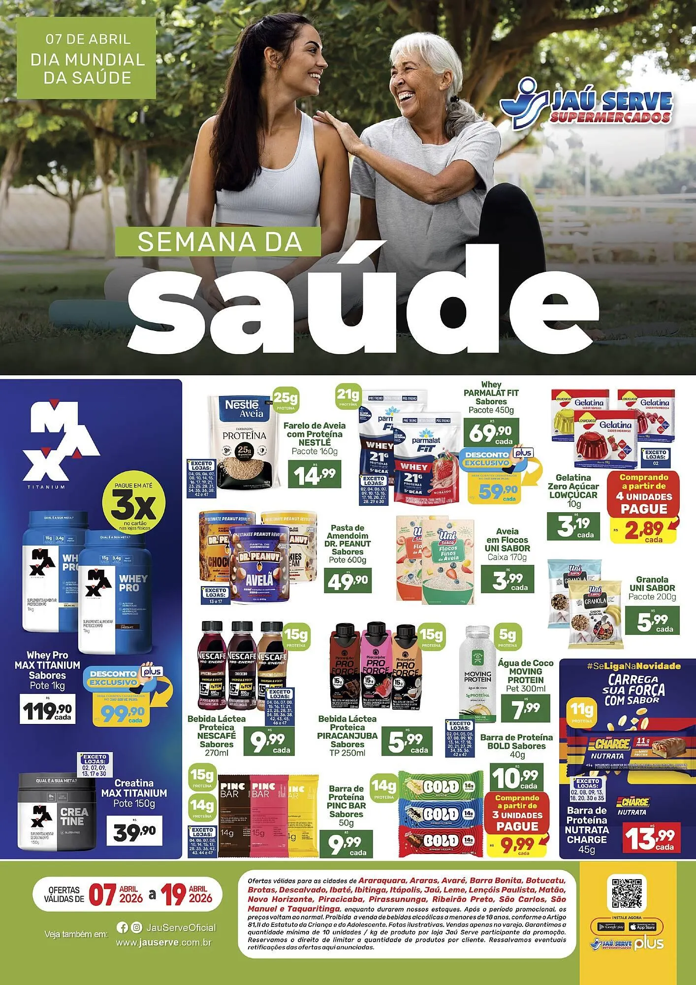 Encarte de Catálogo Supermercados Jau Serve 9 de abril até 19 de abril 2026 - Pagina 1