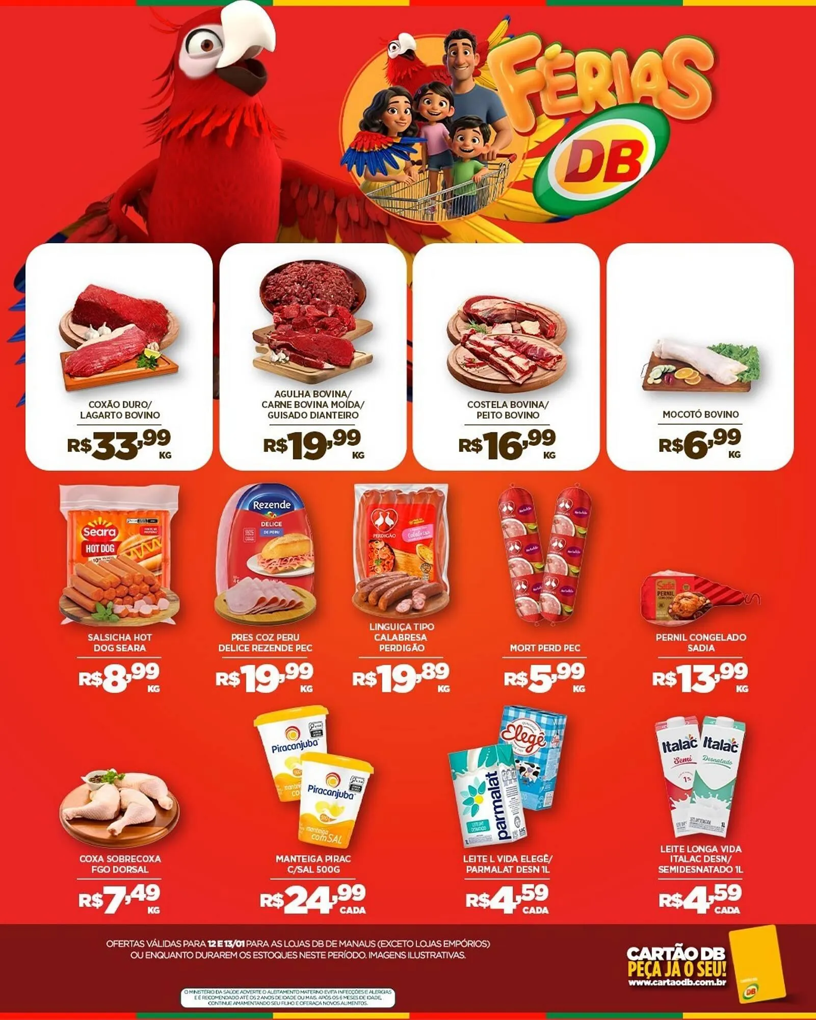Encarte de Catálogo DB Supermercados 12 de janeiro até 13 de janeiro 2026 - Pagina 1