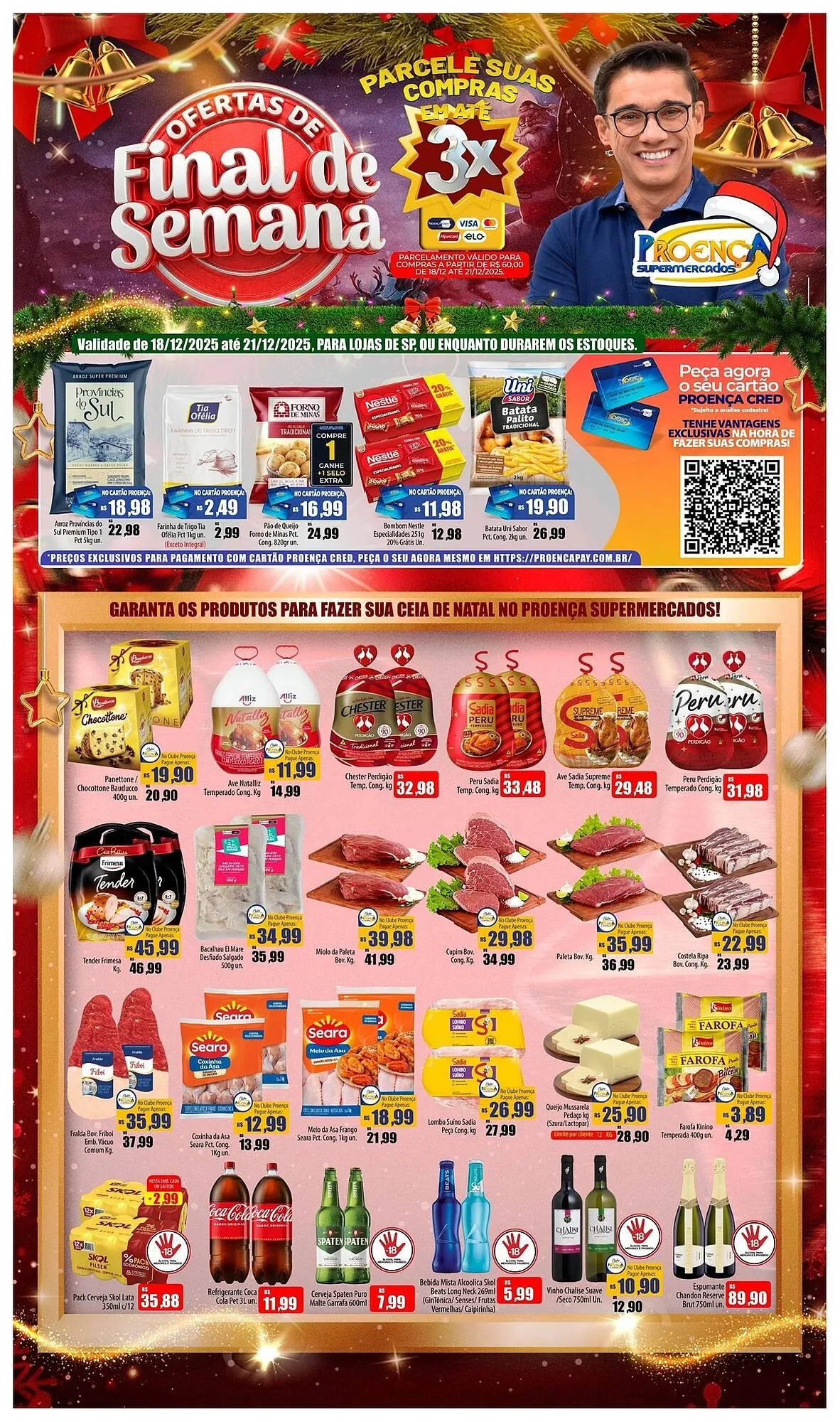 Encarte de Catálogo Proença Supermercados 18 de dezembro até 21 de dezembro 2025 - Pagina 1