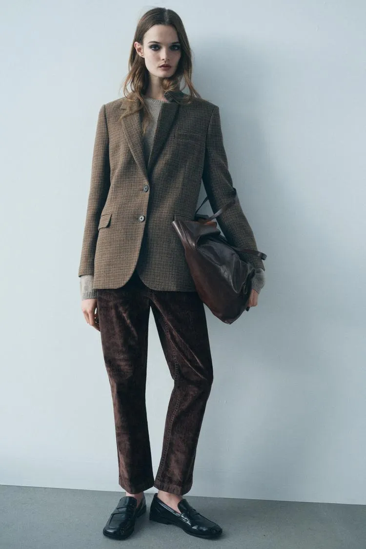 BLAZER XADREZ COM LÃ ZW COLLECTION