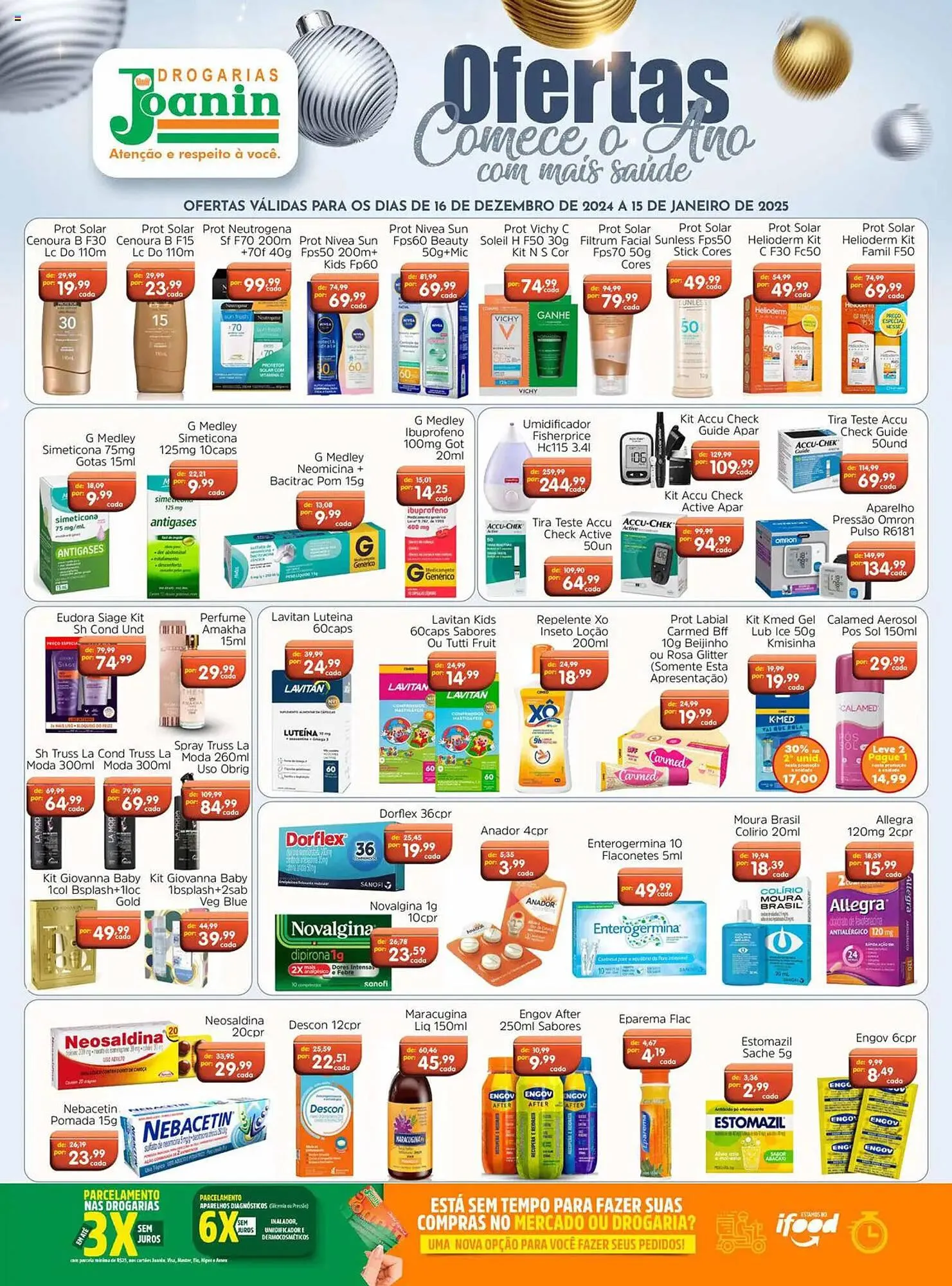 Encarte de Catálogo Supermercados Joanin 16 de dezembro até 15 de janeiro 2025 - Pagina 1