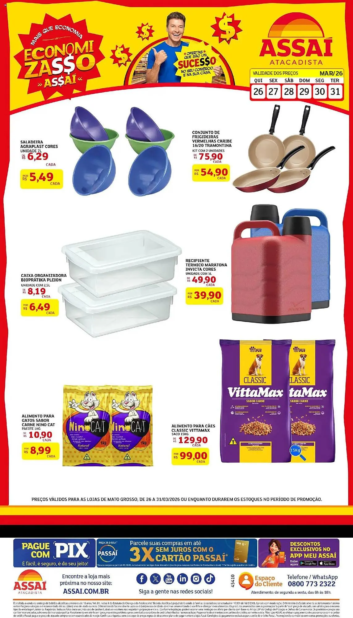 Encarte de Encarte Assaí Atacadista 26 de março até 31 de março 2026 - Pagina 1