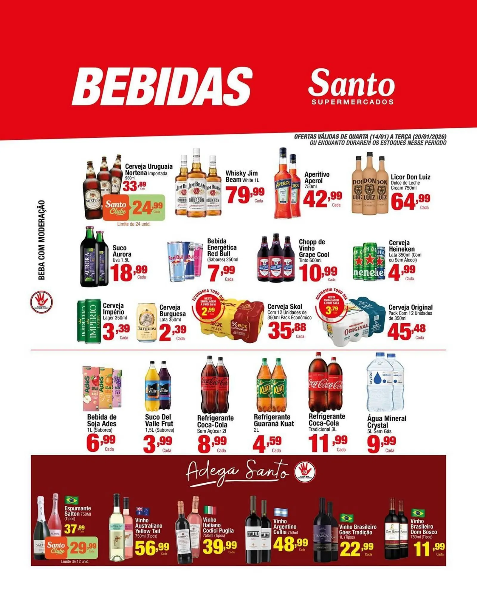 Encarte de Catálogo Santo Supermercados 14 de janeiro até 20 de janeiro 2026 - Pagina 2