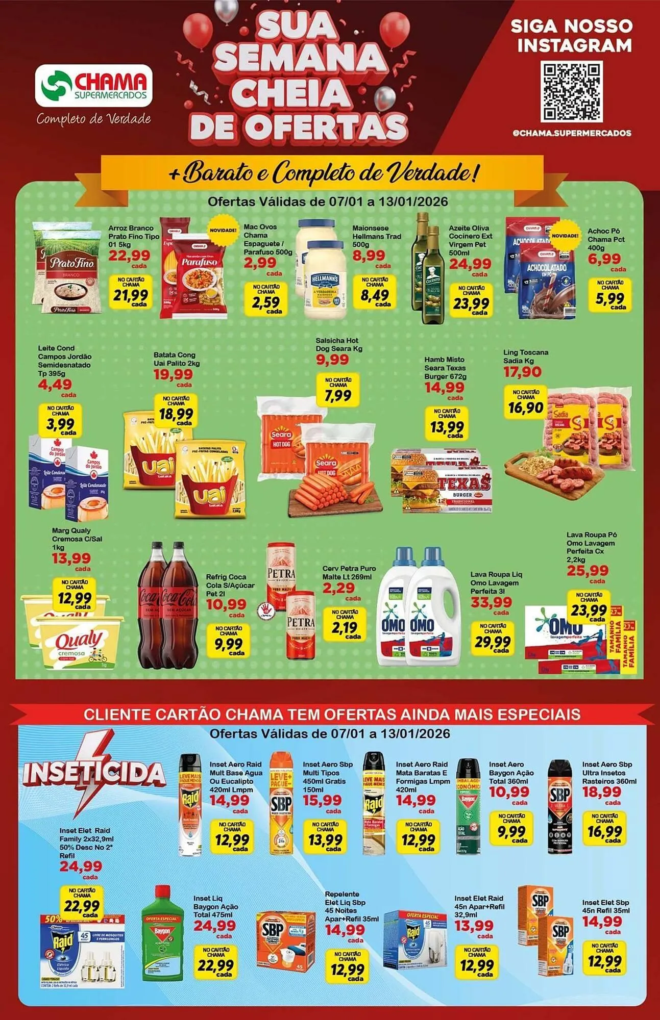 Encarte de Catálogo Chama Supermercados 7 de janeiro até 13 de janeiro 2026 - Pagina 1