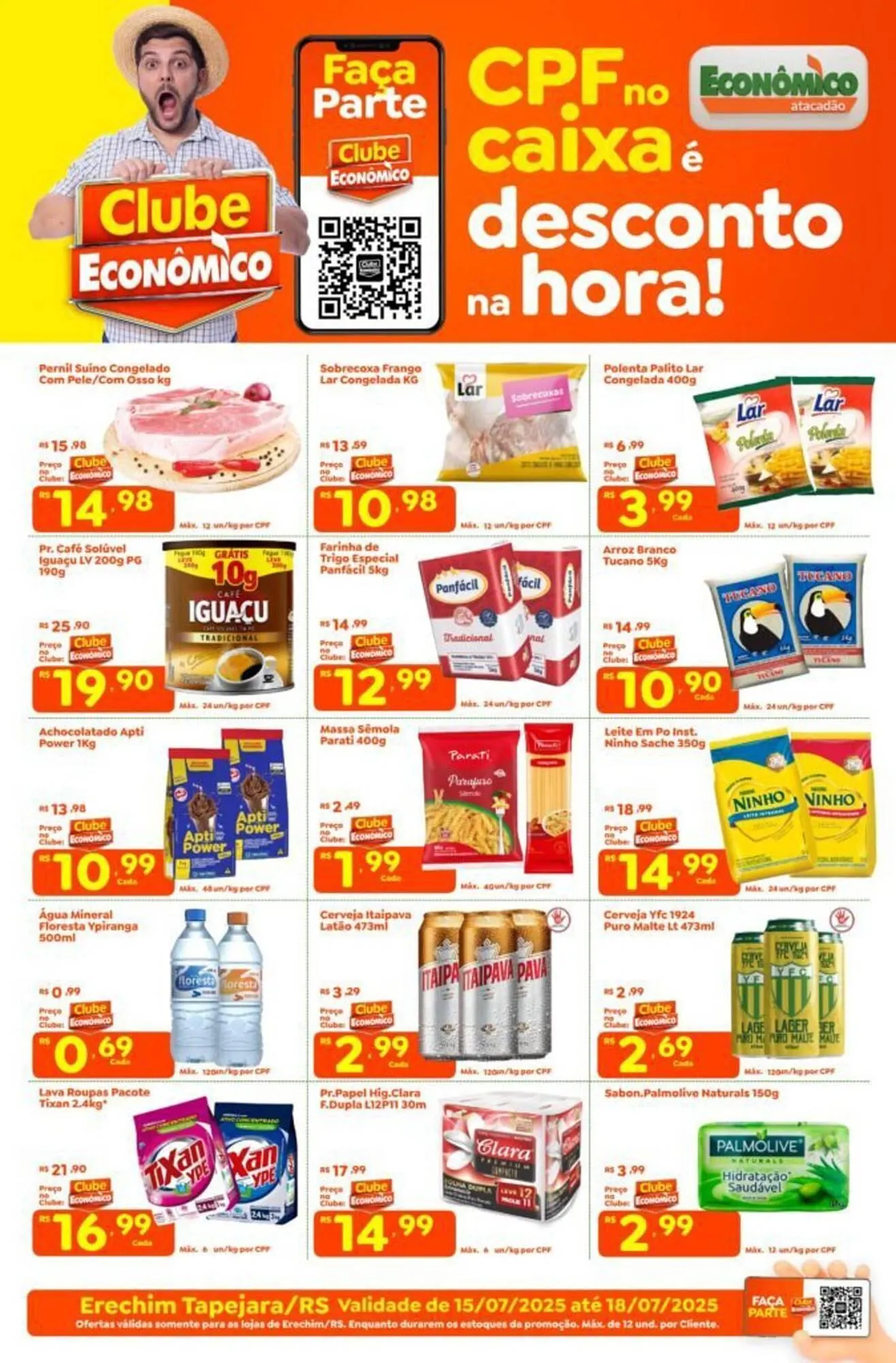 Encarte de Catálogo Econômico Atacadão 15 de julho até 18 de julho 2025 - Pagina 1