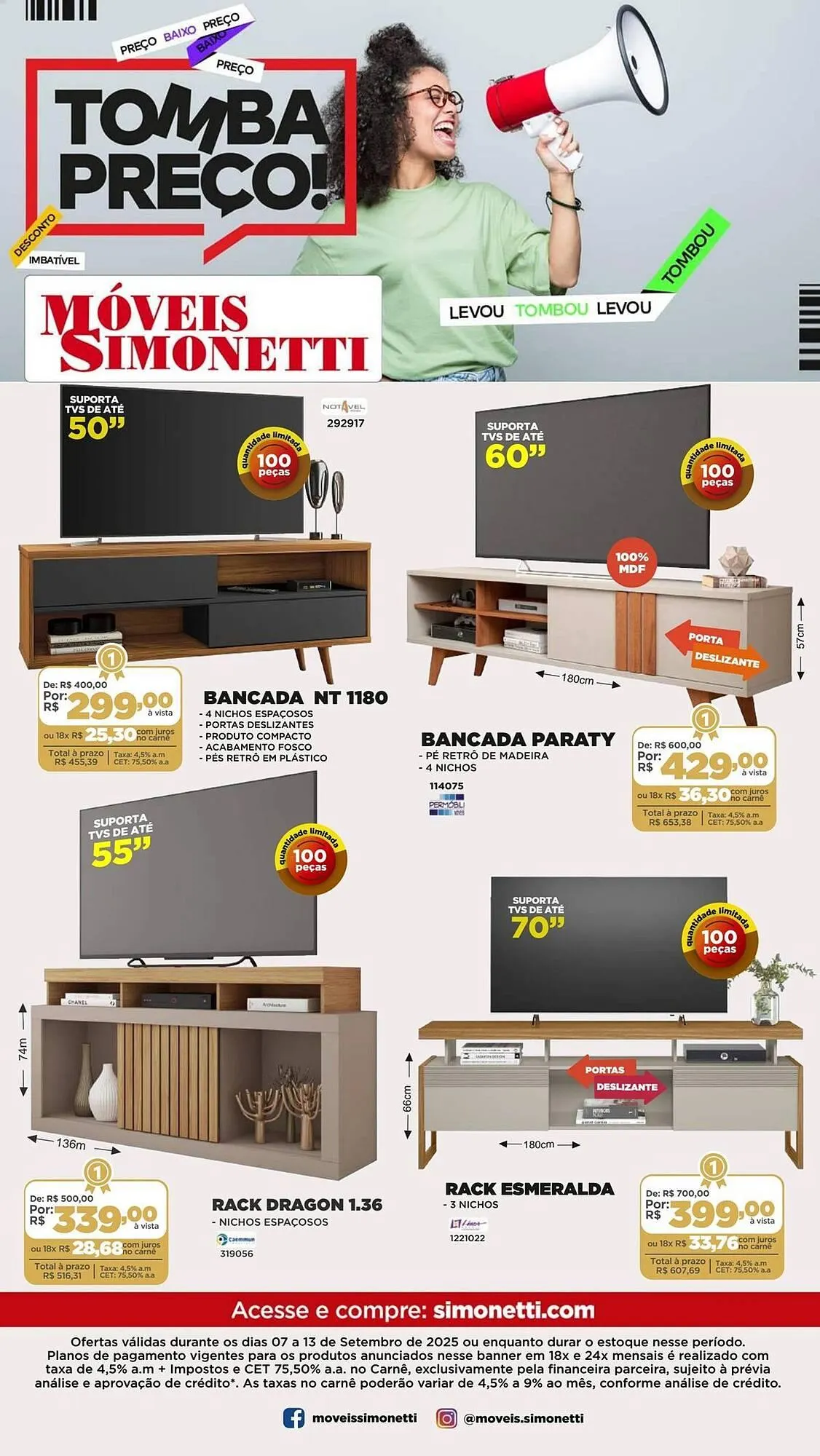 Encarte de Catálogo Móveis Simonetti 8 de setembro até 13 de setembro 2025 - Pagina 14