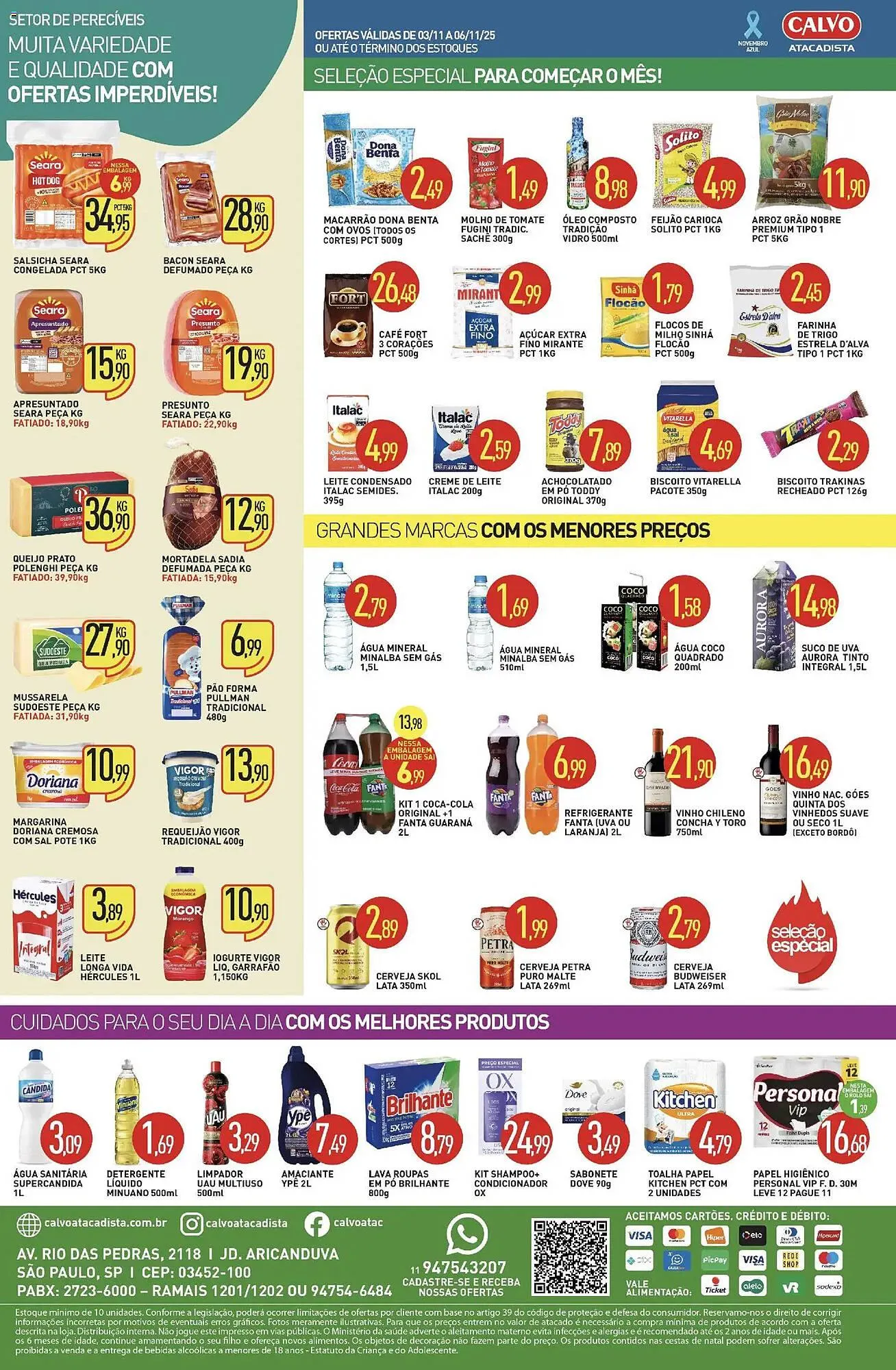 Encarte de Folheto Calvo Atacadista 3 de novembro até 7 de novembro 2025 - Pagina 2