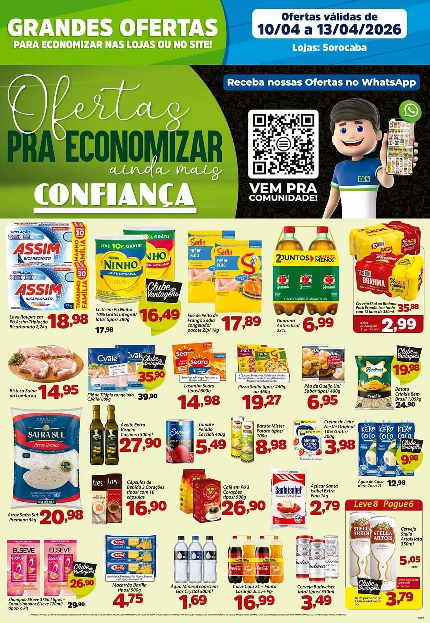 Encarte de Catálogo Confiança Supermercados 10 de abril até 13 de abril 2026 - Pagina 1