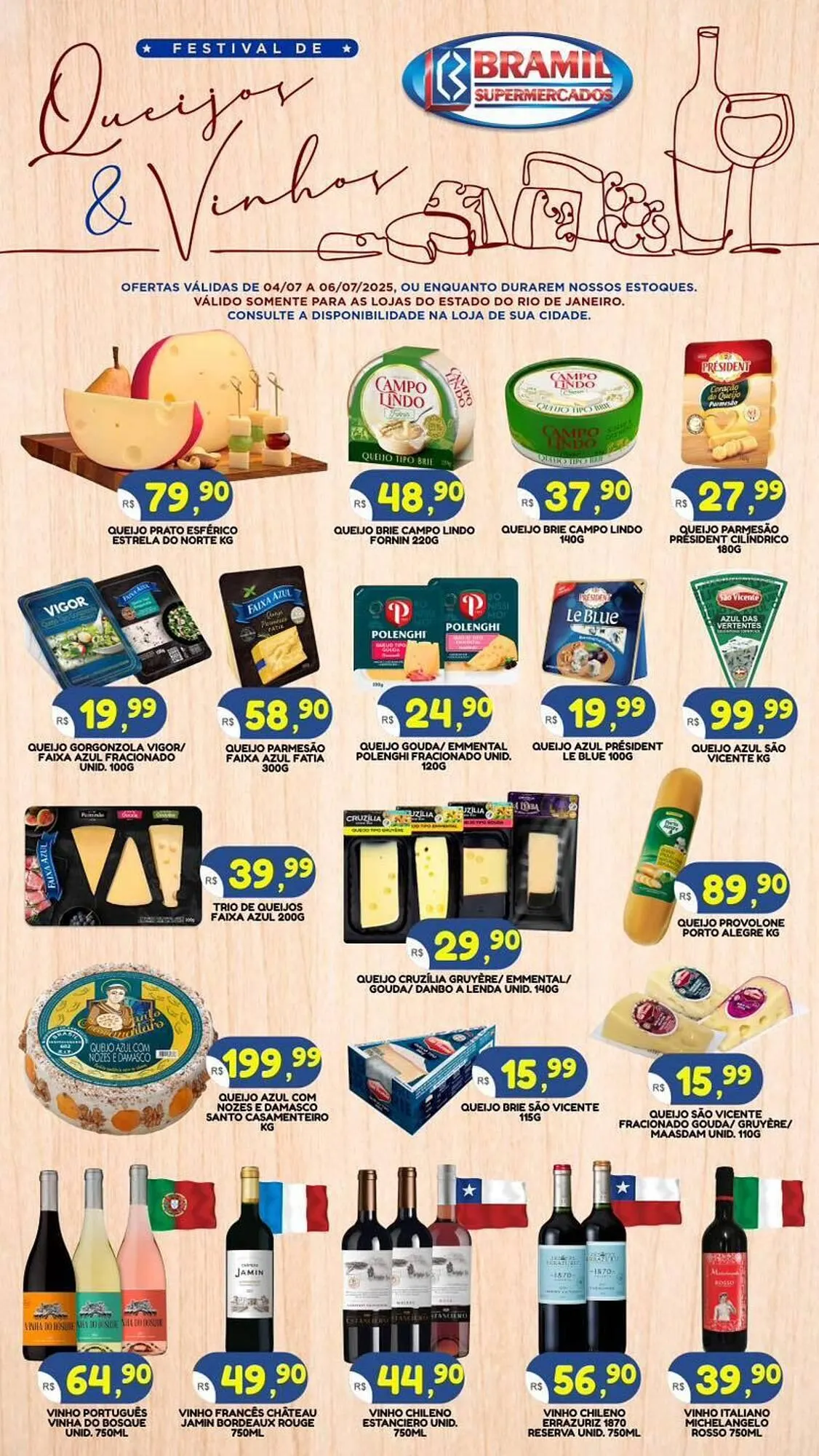 Encarte de Catálogo Bramil Supermercados 4 de julho até 6 de julho 2025 - Pagina 1