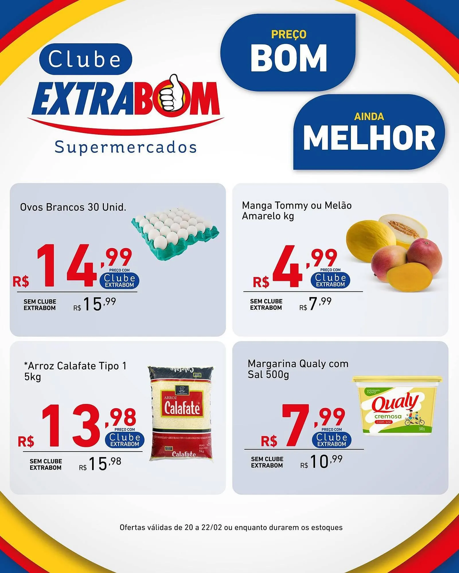 Encarte de Catálogo Extrabom Supermercados 20 de fevereiro até 22 de fevereiro 2026 - Pagina 1