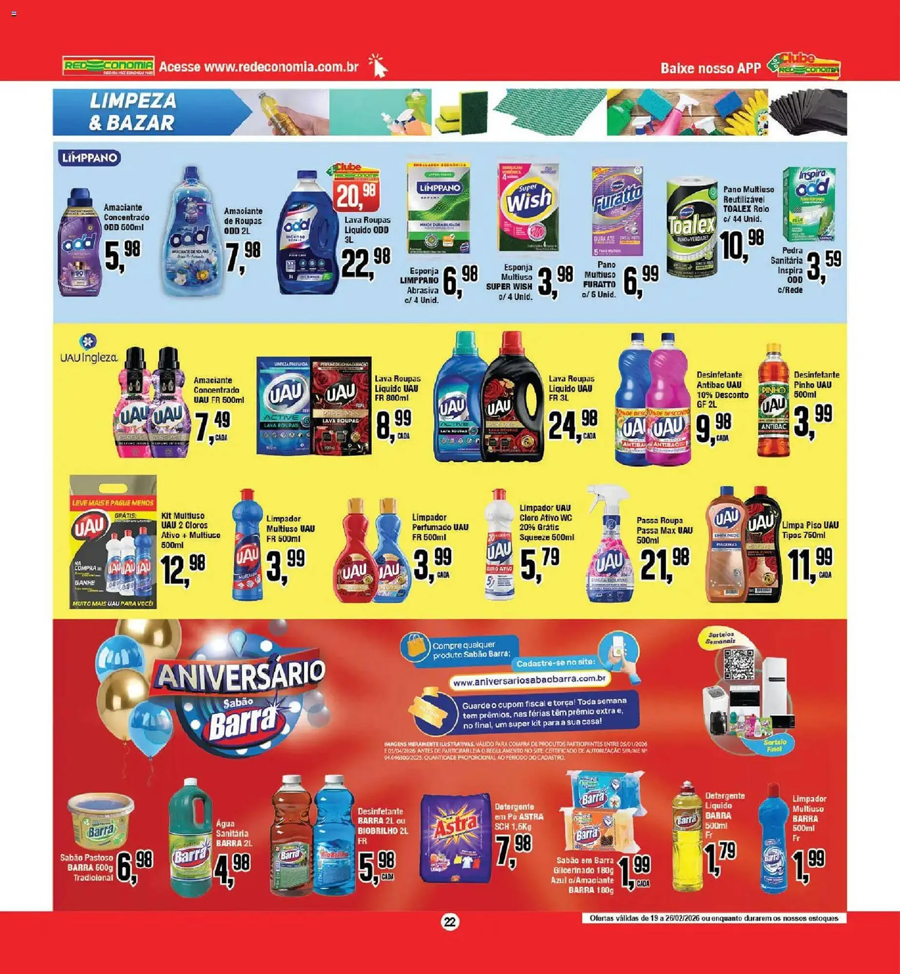 Encarte de Encarte Redeconomia 19 de fevereiro até 26 de fevereiro 2026 - Pagina 22