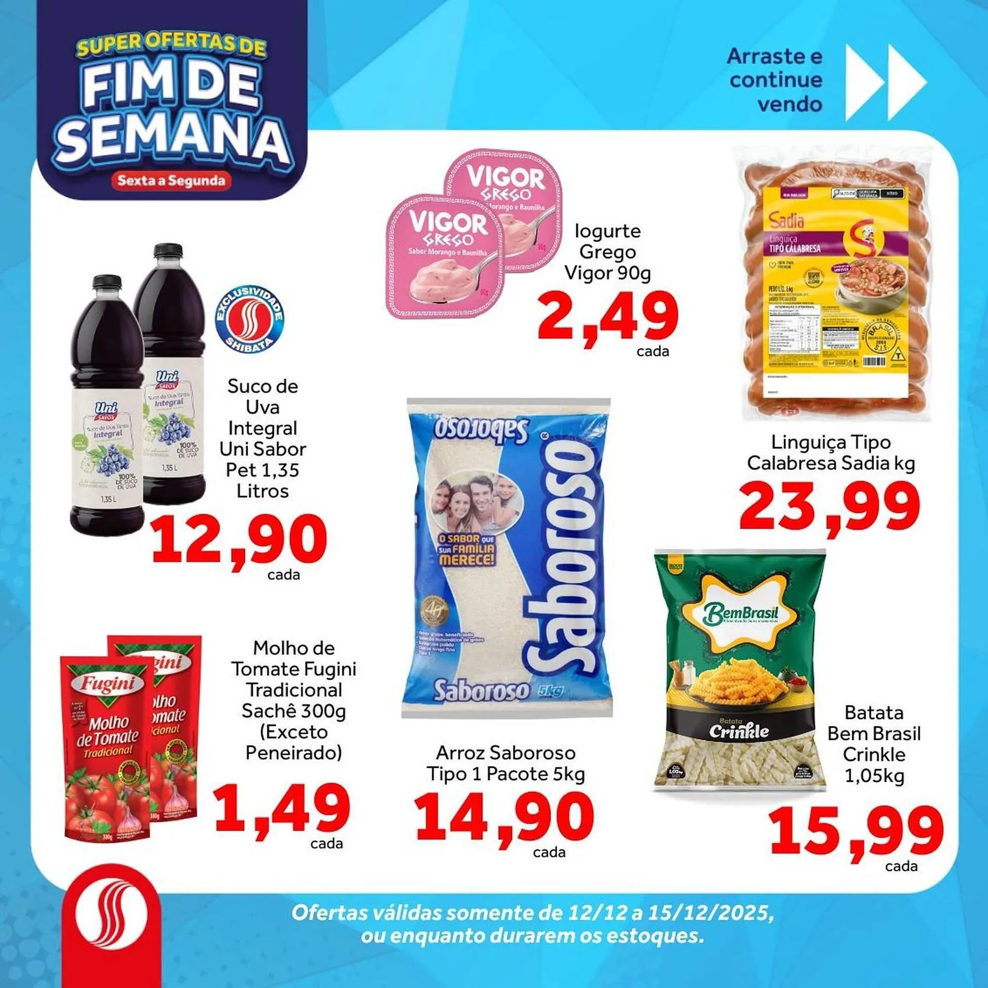 Encarte de Folheto Shibata Supermercados 12 de dezembro até 15 de dezembro 2025 - Pagina 3