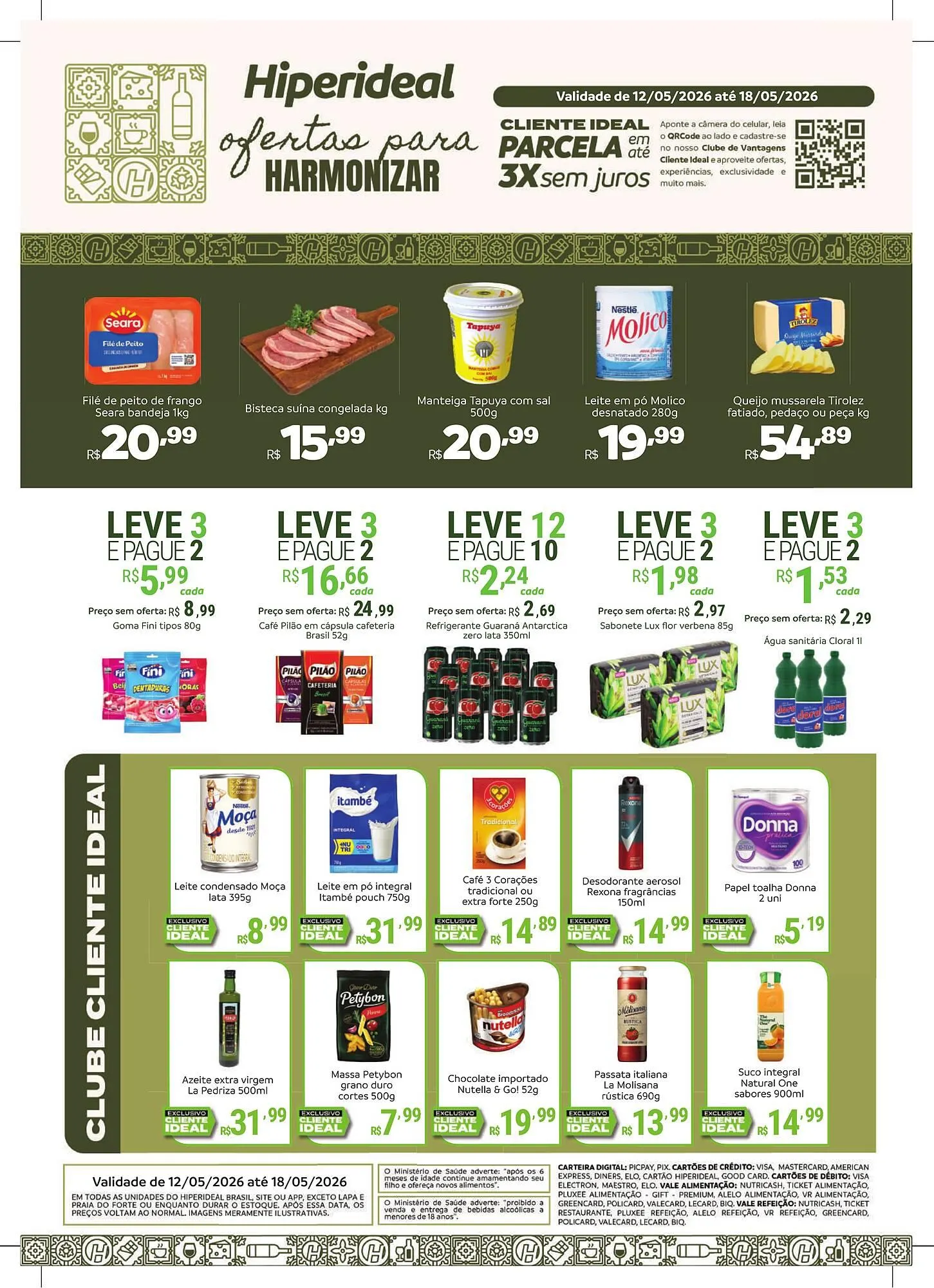 Encarte de Catálogo Hiperideal Supermercados 12 de maio até 18 de maio 2026 - Pagina 1