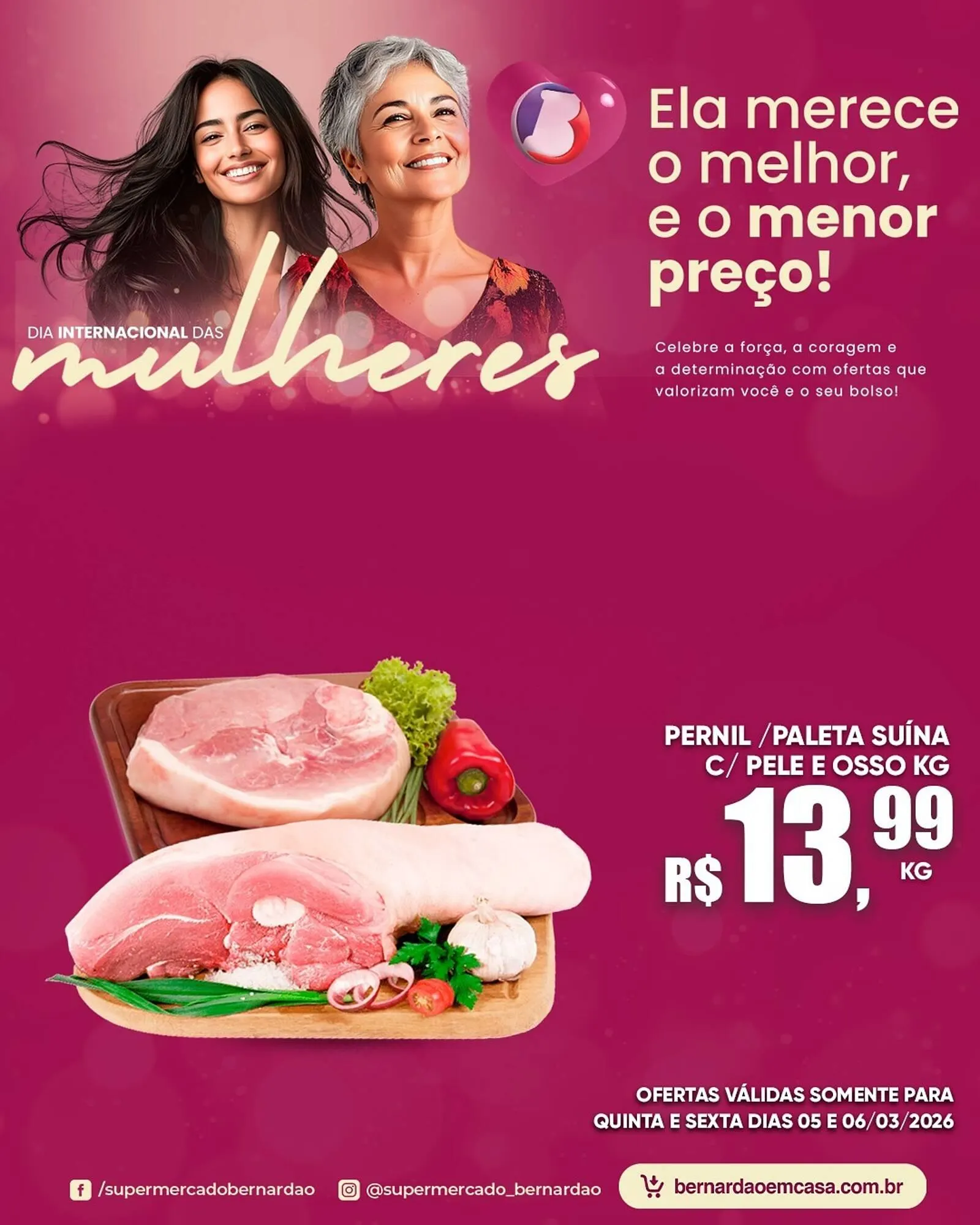 Encarte de Catálogo Supermercado Bernardão 5 de março até 6 de março 2026 - Pagina 1