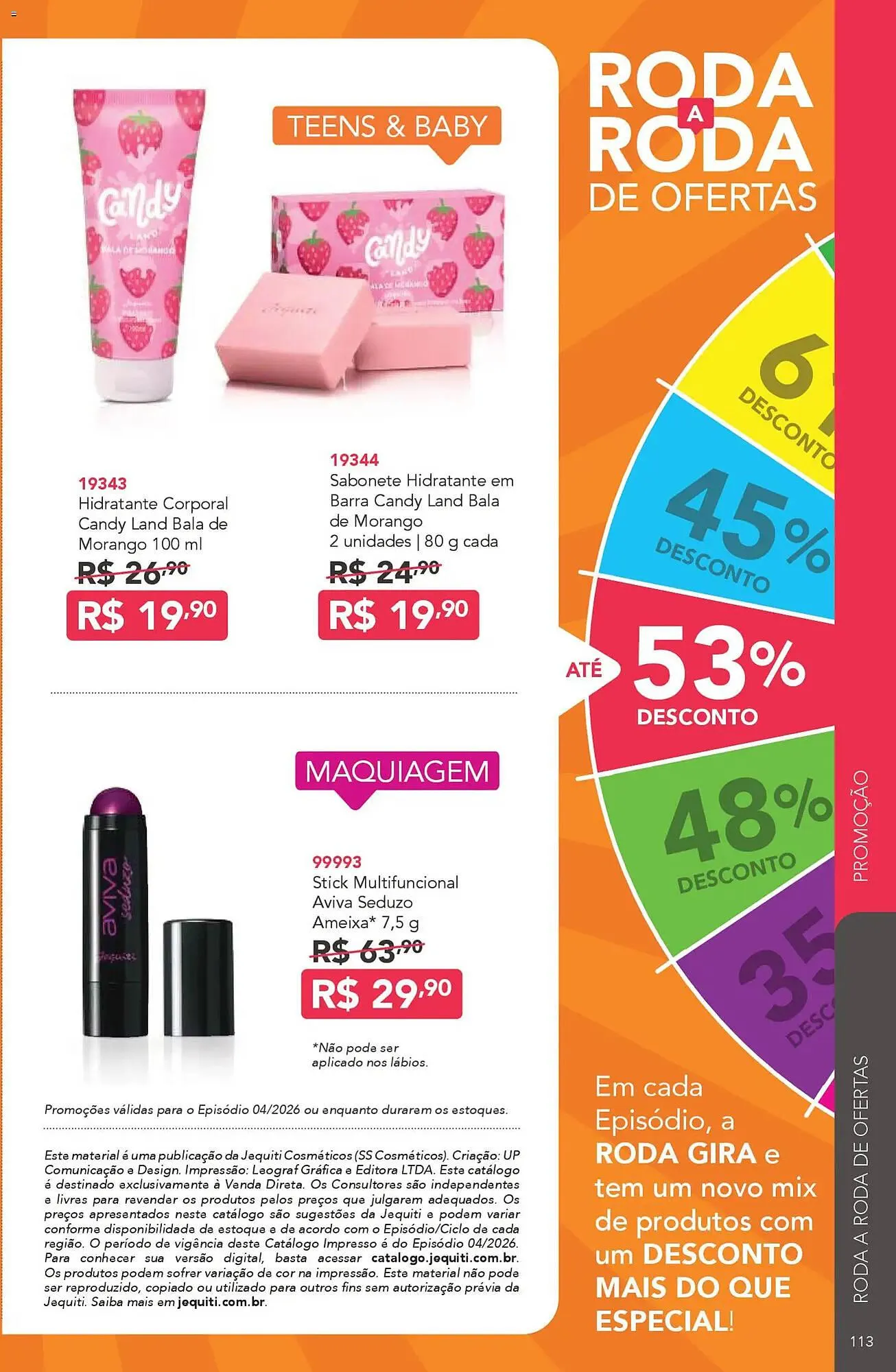 Encarte de Catálogo Jequiti 6 de março até 3 de abril 2026 - Pagina 113