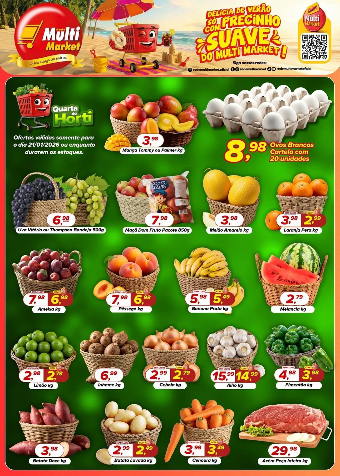 Encarte de Encarte Rede Multi Market 21 de janeiro até 21 de janeiro 2026 - Pagina 1