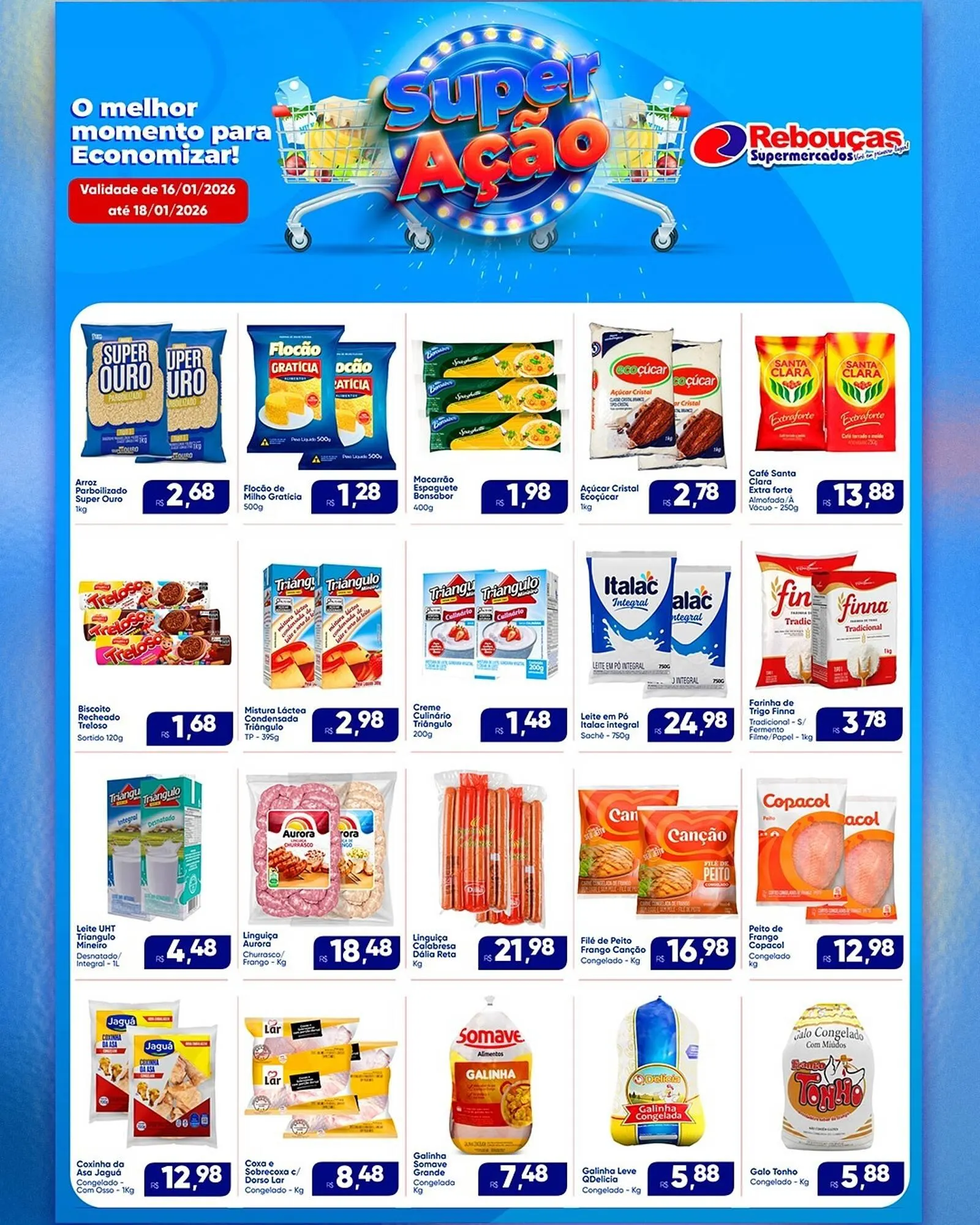 Encarte de Catálogo Rebouças Supermercados 16 de janeiro até 18 de janeiro 2026 - Pagina 2