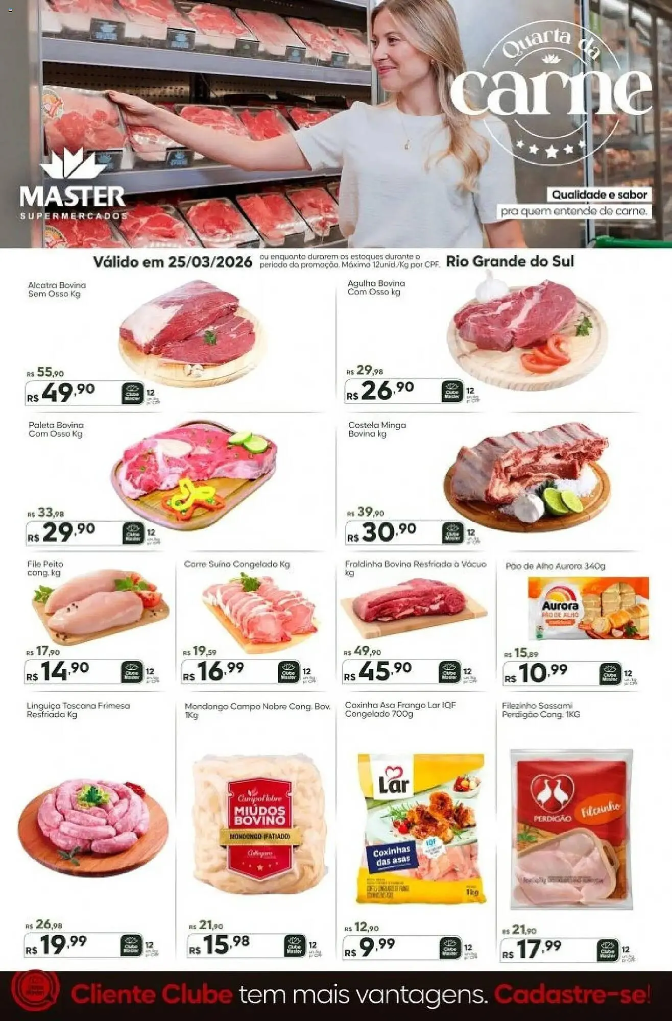 Encarte de Folheto Master Supermercados 25 de março até 25 de março 2026 - Pagina 1
