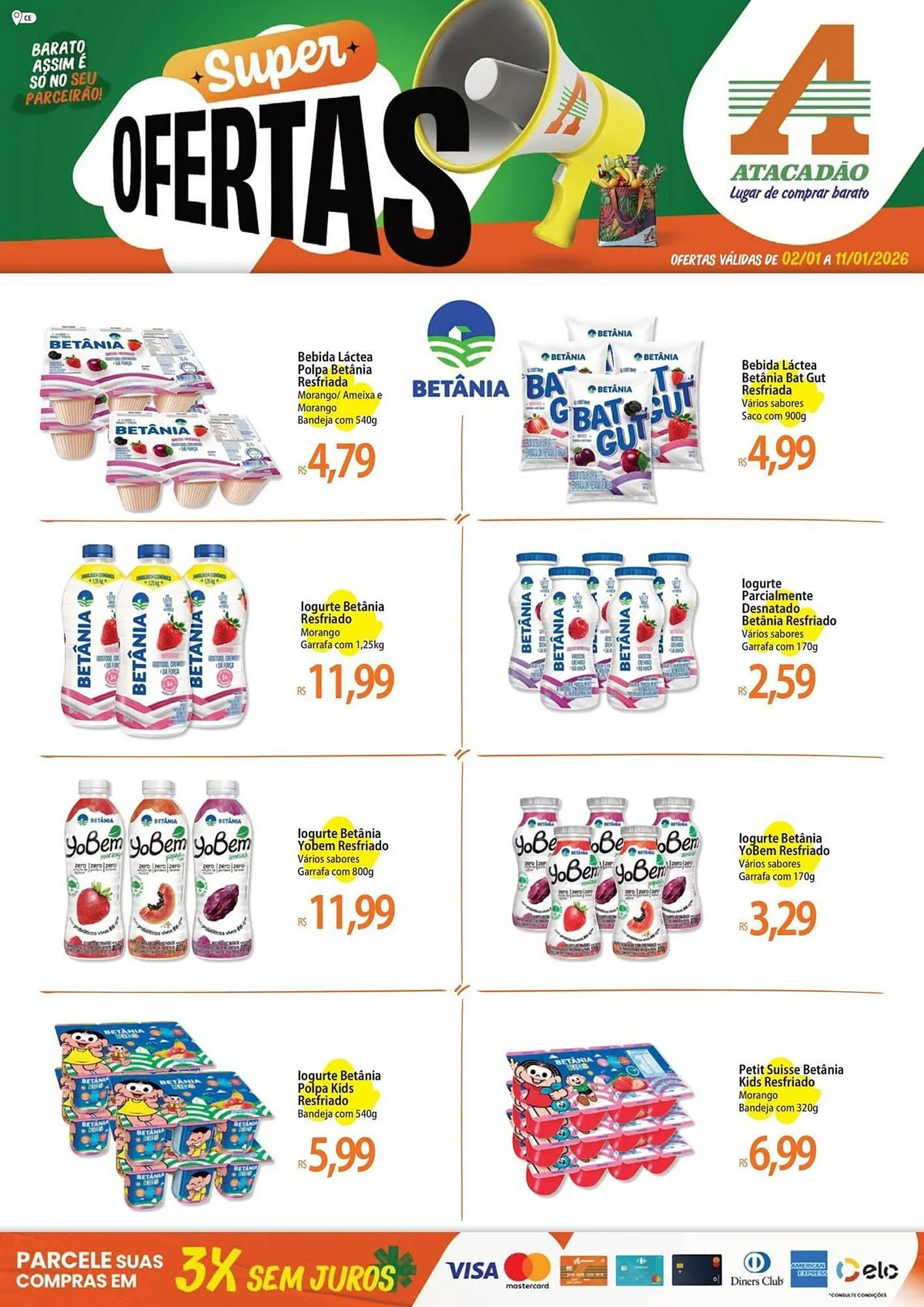 Encarte de Folheto Atacadão 2 de janeiro até 11 de janeiro 2026 - Pagina 1