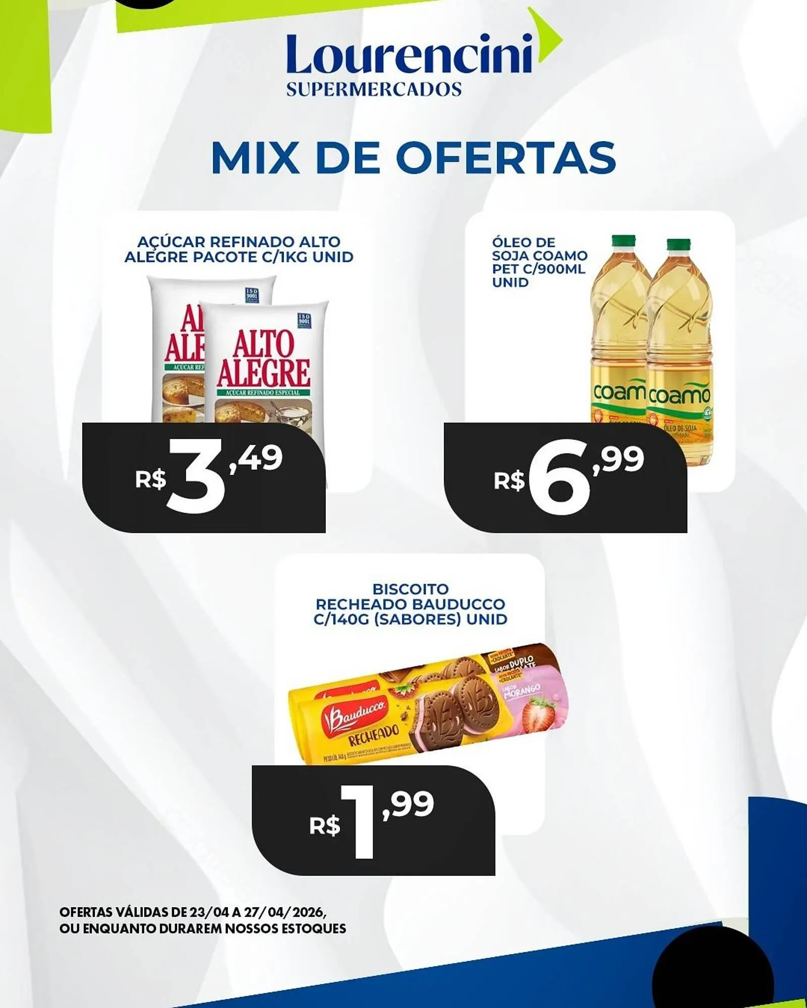 Encarte de Catálogo Lourencini Supermercados 25 de abril até 27 de abril 2026 - Pagina 1
