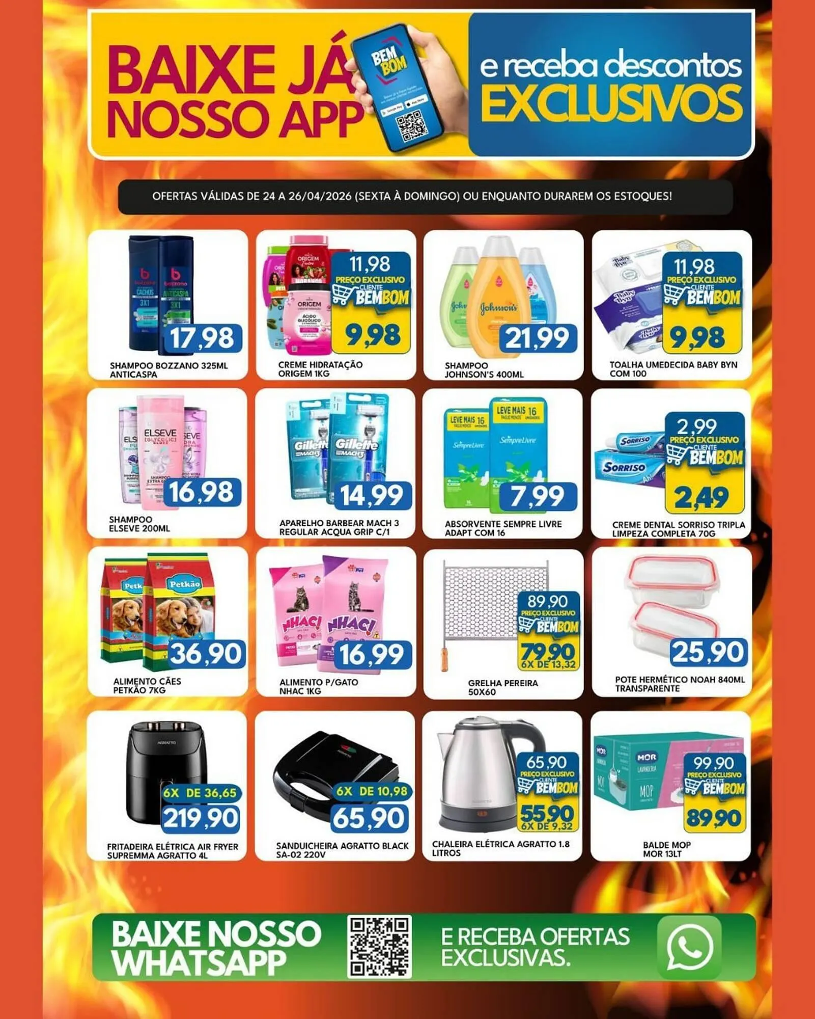 Encarte de Catálogo Rancho Bom Supermercados 24 de abril até 26 de abril 2026 - Pagina 3