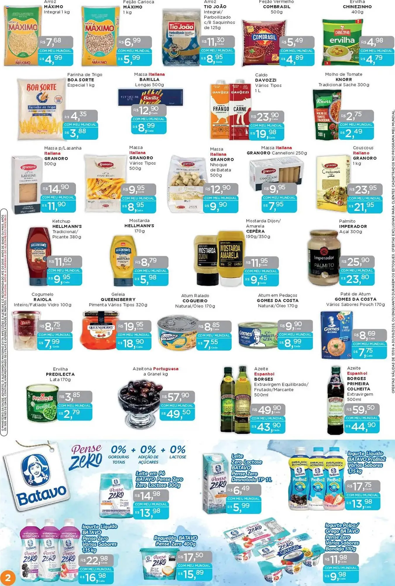 Encarte de Encarte Supermercados Mundial 17 de setembro até 30 de setembro 2025 - Pagina 2