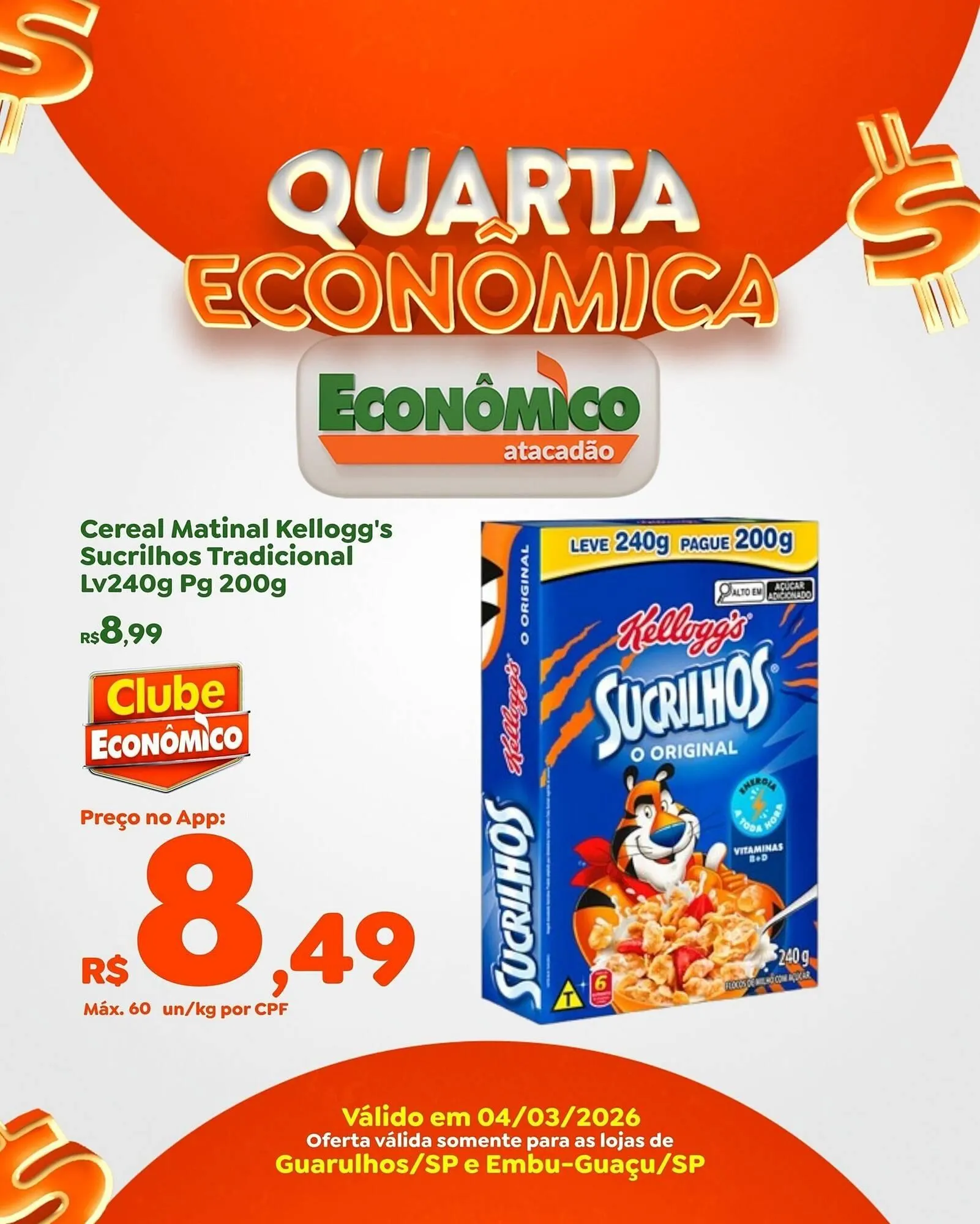 Encarte de Catálogo Econômico Atacadão 4 de março até 4 de março 2026 - Pagina 1