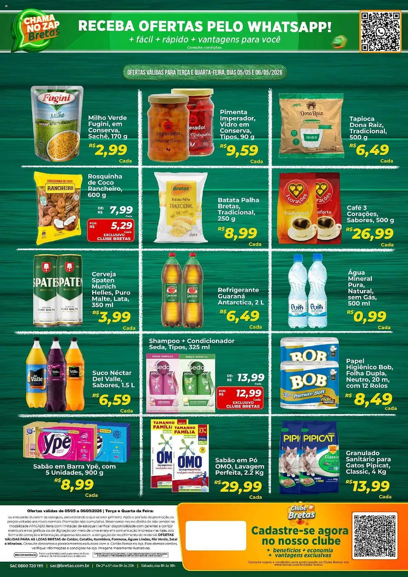 Encarte de Catálogo Supermercados Bretas 5 de maio até 6 de maio 2026 - Pagina 2
