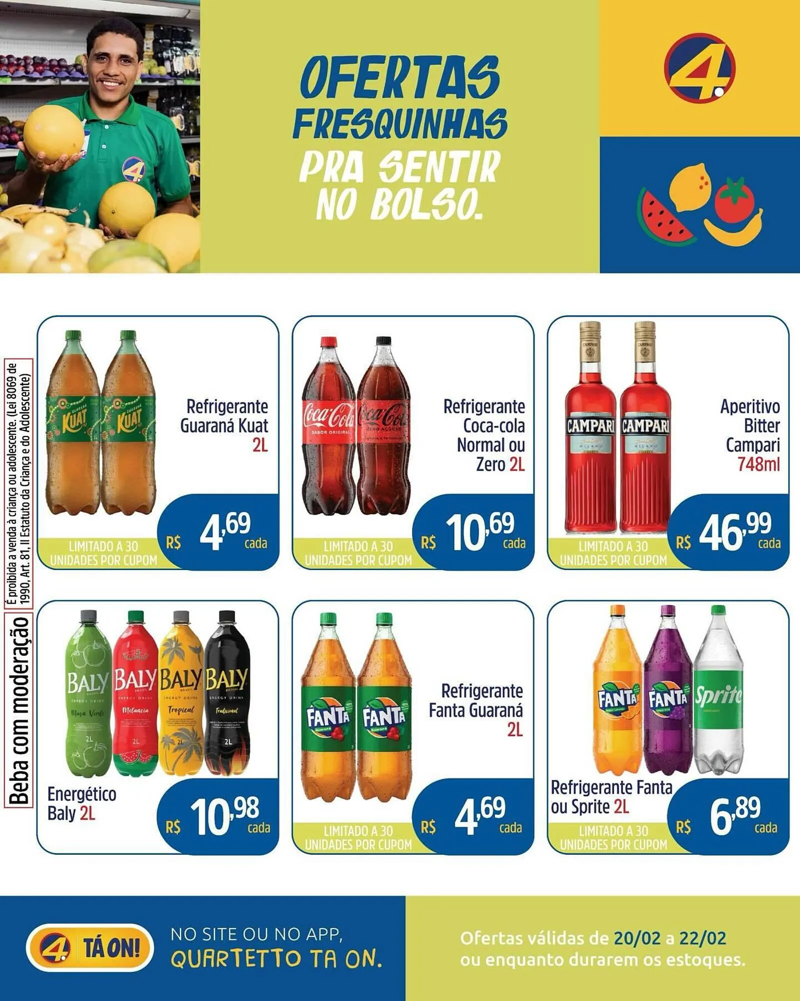 Encarte de Catálogo Quartetto Supermercados 20 de fevereiro até 22 de fevereiro 2026 - Pagina 5