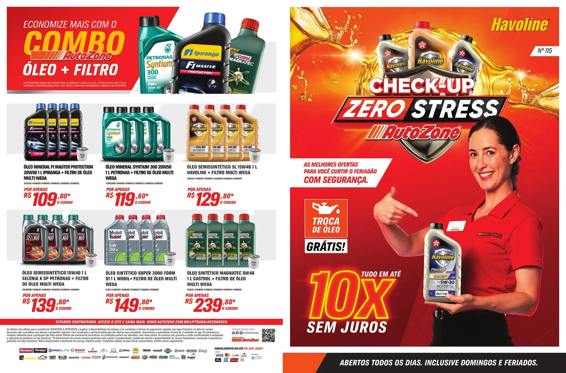 Encarte de Catálogo AutoZone 13 de abril até 10 de maio 2026 - Pagina 1