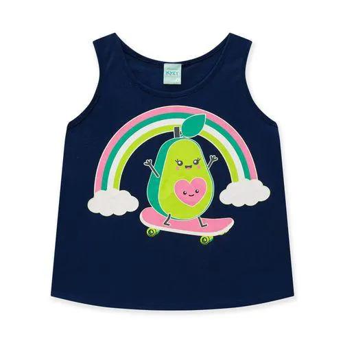 Blusa Infantil Feminina Kyly Meia Malha