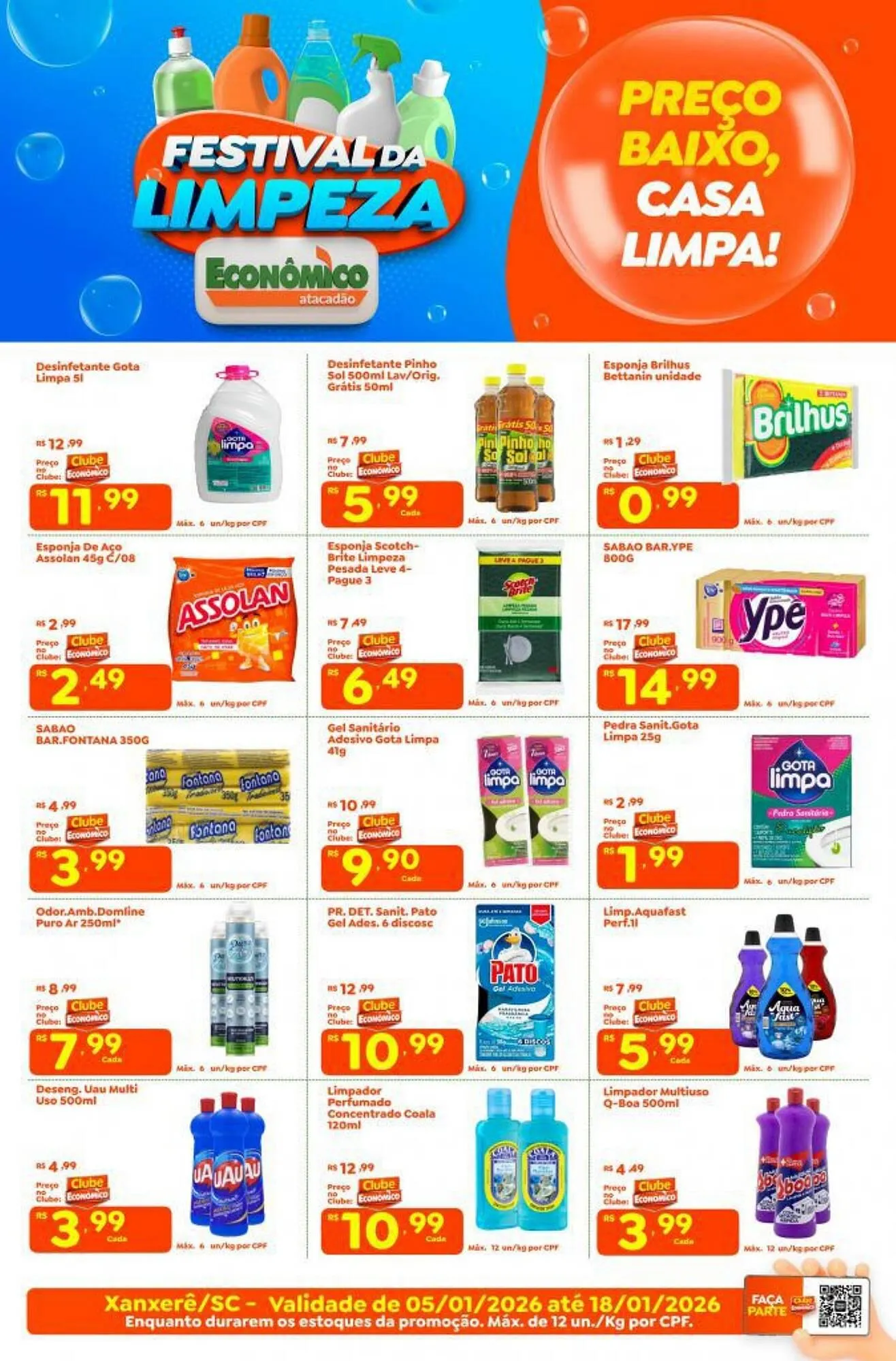 Encarte de Catálogo Econômico Atacadão 9 de janeiro até 18 de janeiro 2026 - Pagina 1