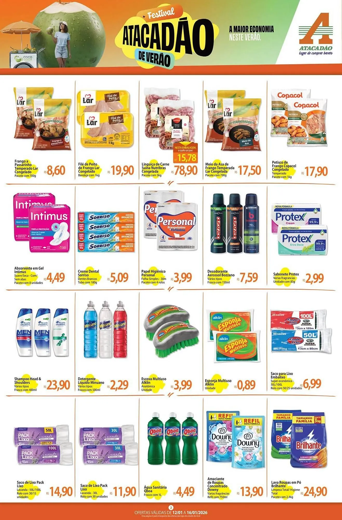 Encarte de Folheto Atacadão 12 de janeiro até 16 de janeiro 2026 - Pagina 2