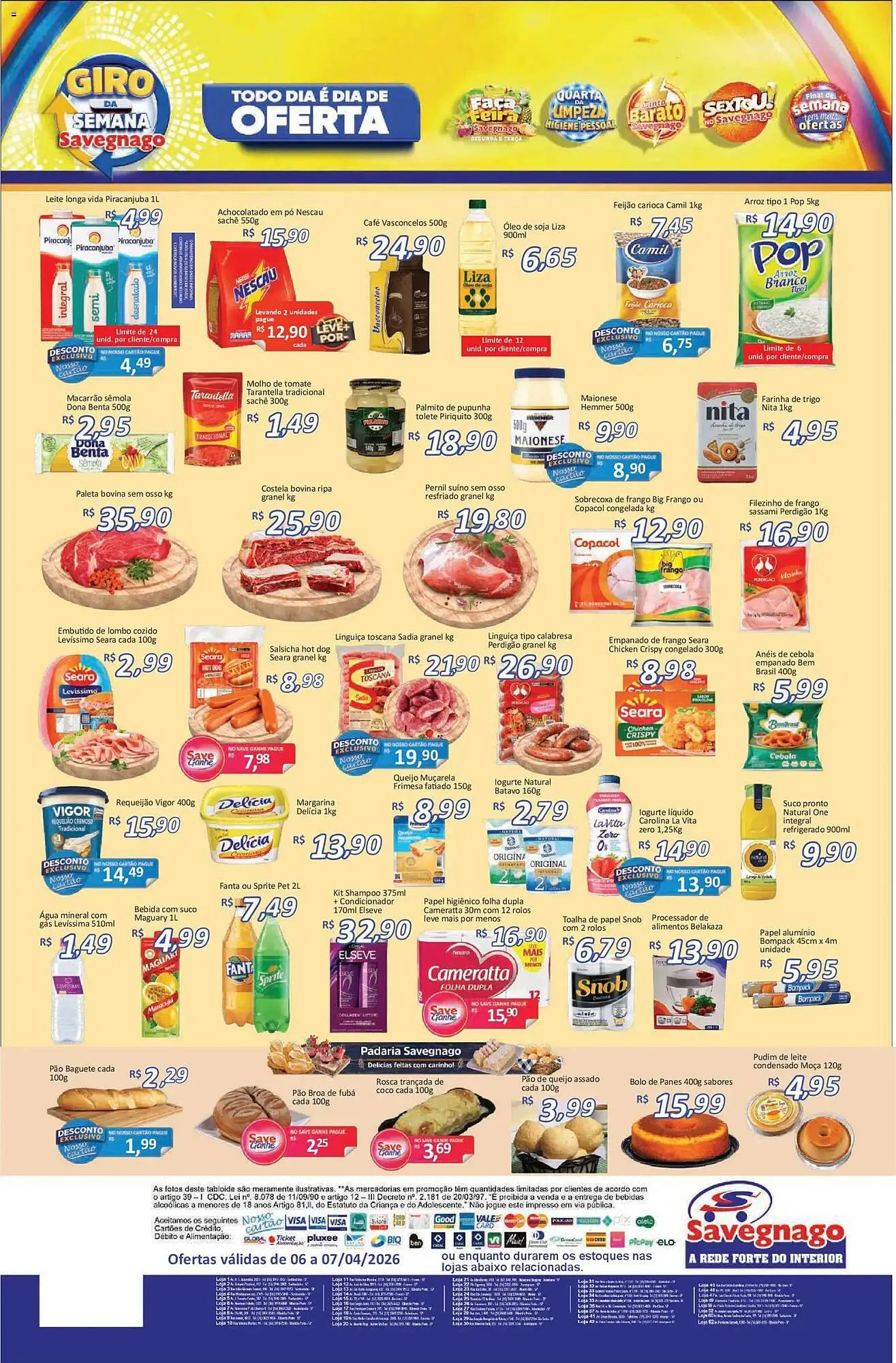 Encarte de Catálogo Supermercados Savegnago 6 de abril até 8 de abril 2026 - Pagina 2