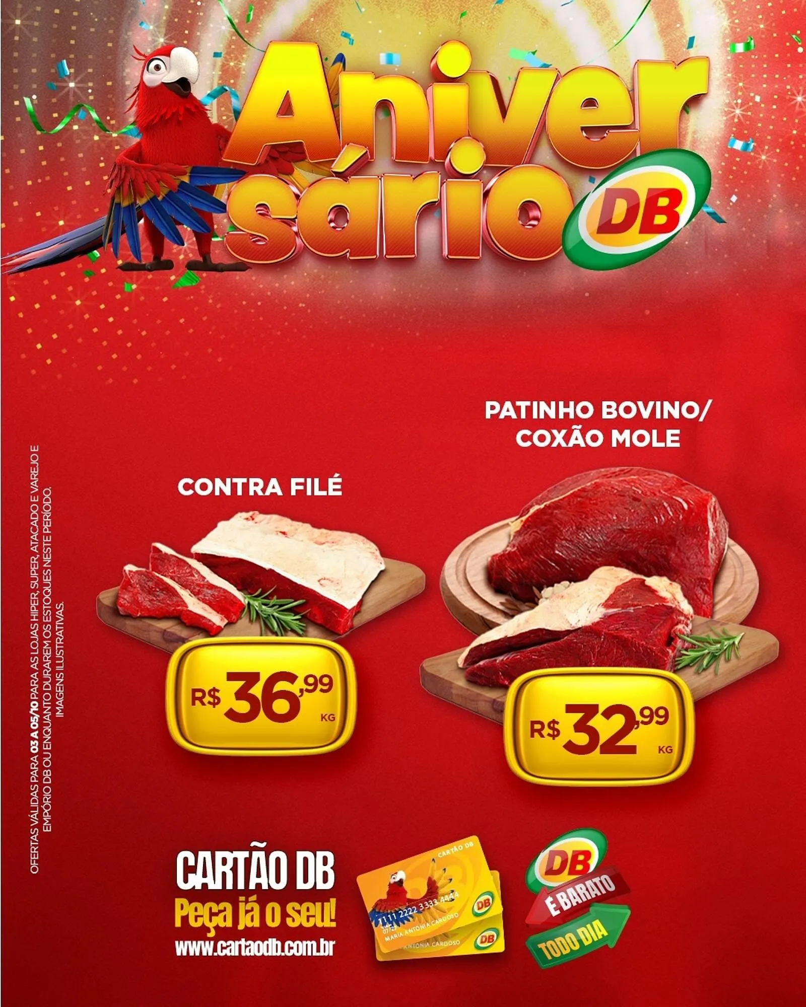 Encarte de Catálogo DB Supermercados 3 de outubro até 5 de outubro 2025 - Pagina 1