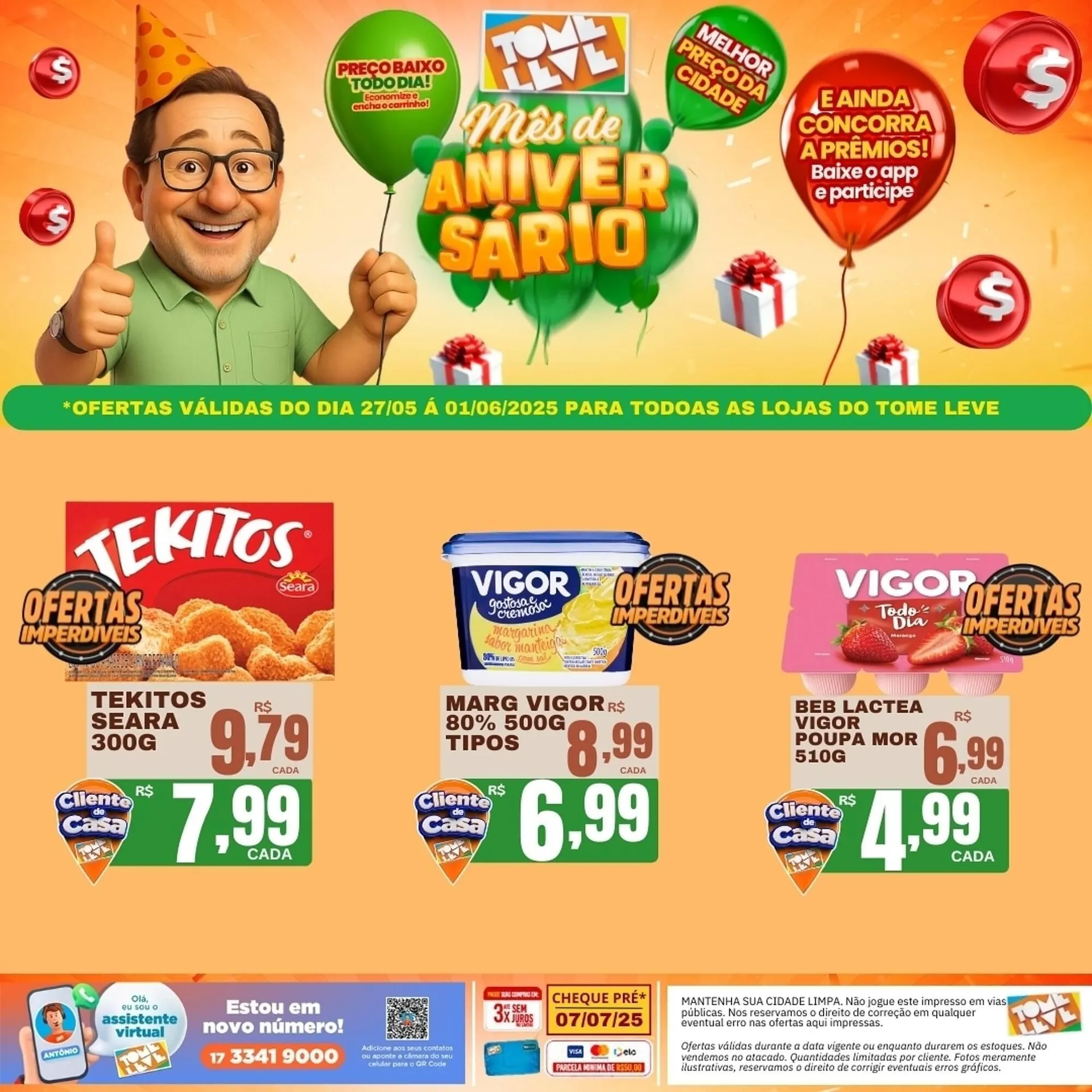 Encarte de Catálogo Tome Leve 27 de maio até 1 de junho 2025 - Pagina 1