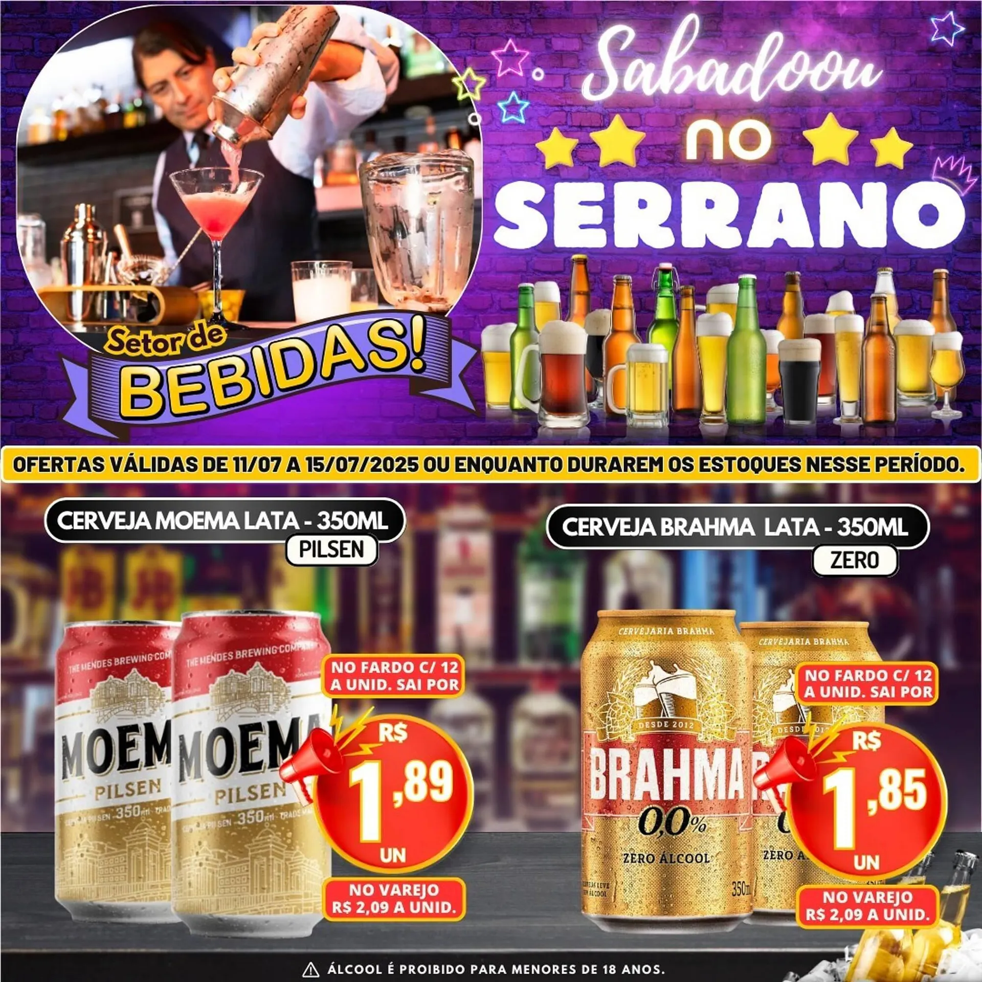 Encarte de Catálogo Serrano Supermercado 11 de julho até 15 de julho 2025 - Pagina 2