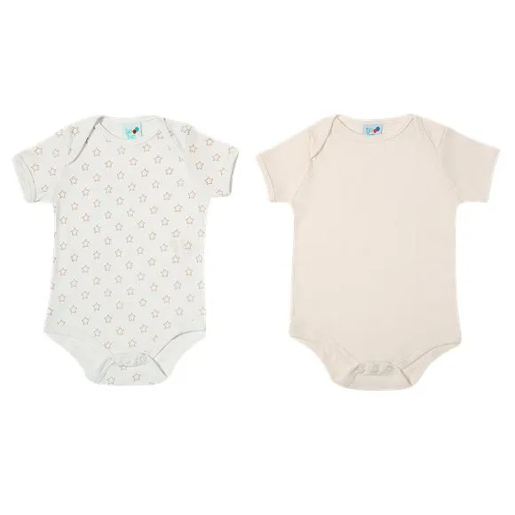 kit underwear body manga curta ribana bebê tip top