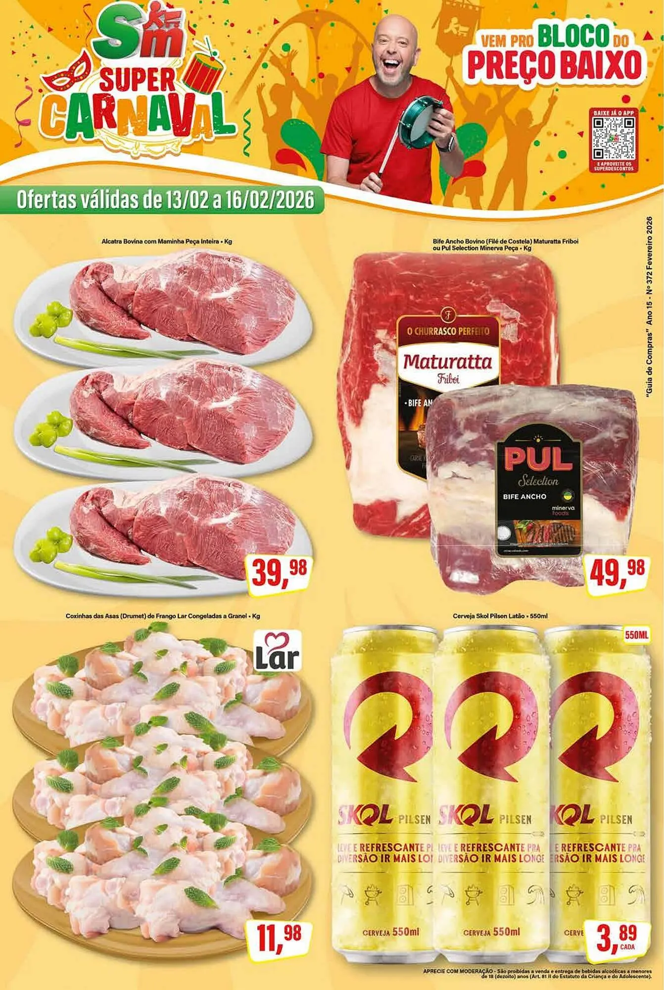 Encarte de Encarte Rede Supermarket 12 de fevereiro até 25 de fevereiro 2026 - Pagina 1