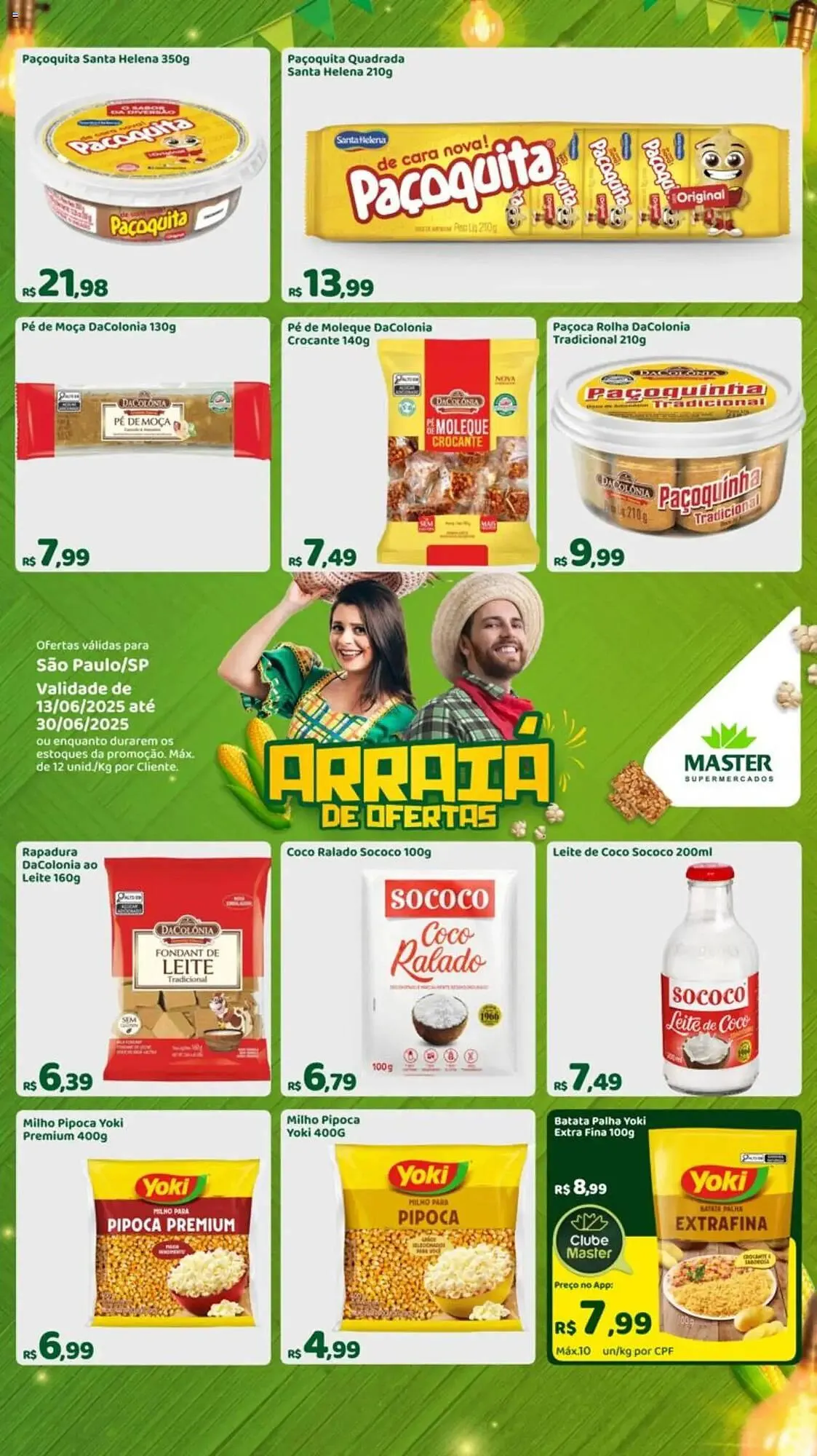 Encarte de Catálogo Master Supermercados 13 de junho até 30 de junho 2025 - Pagina 1