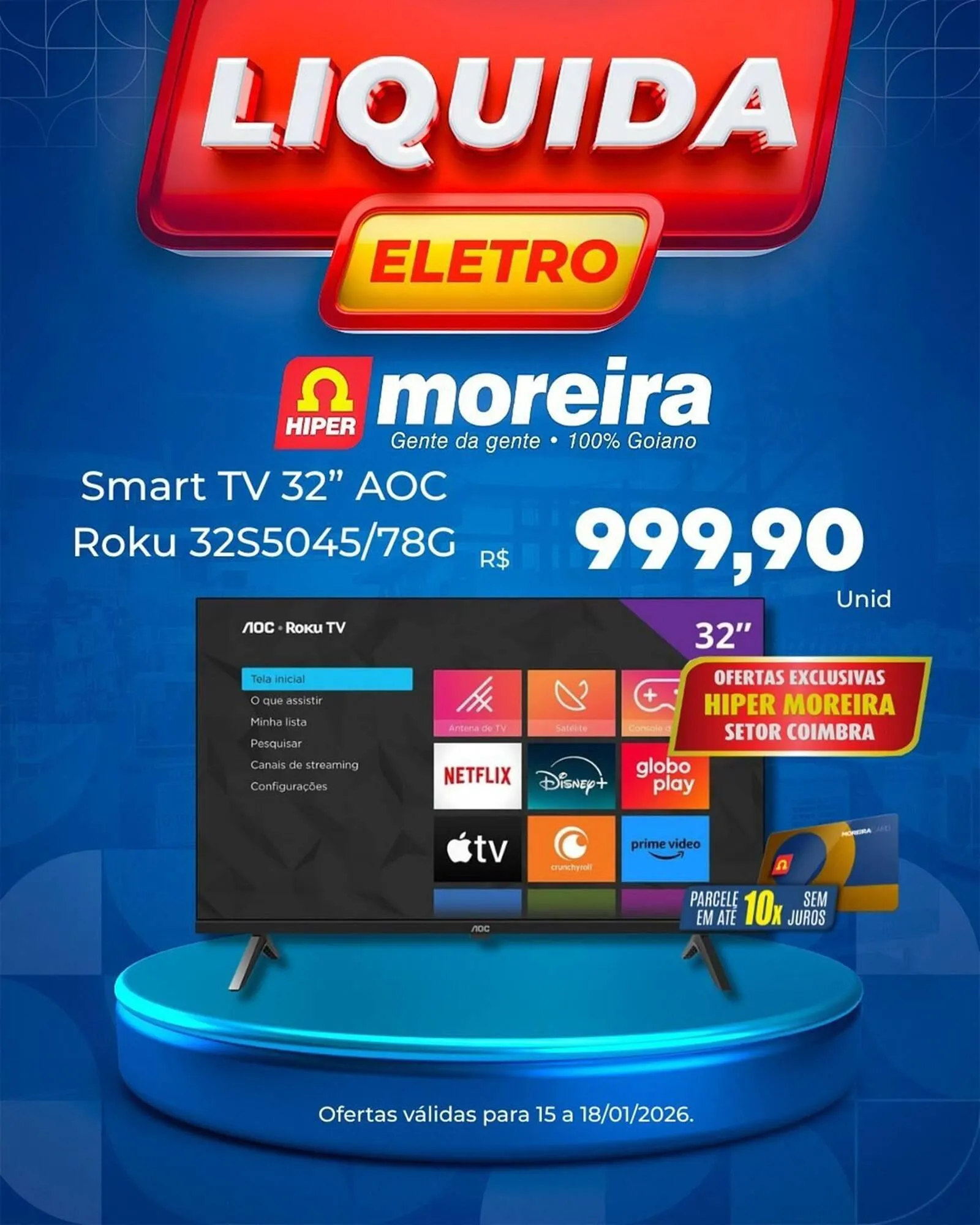 Encarte de Catálogo Hiper Moreira 15 de janeiro até 18 de janeiro 2026 - Pagina 1