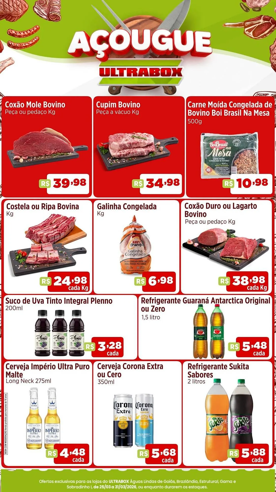 Encarte de Panfleto Ultrabox 25 de março até 31 de março 2026 - Pagina 1