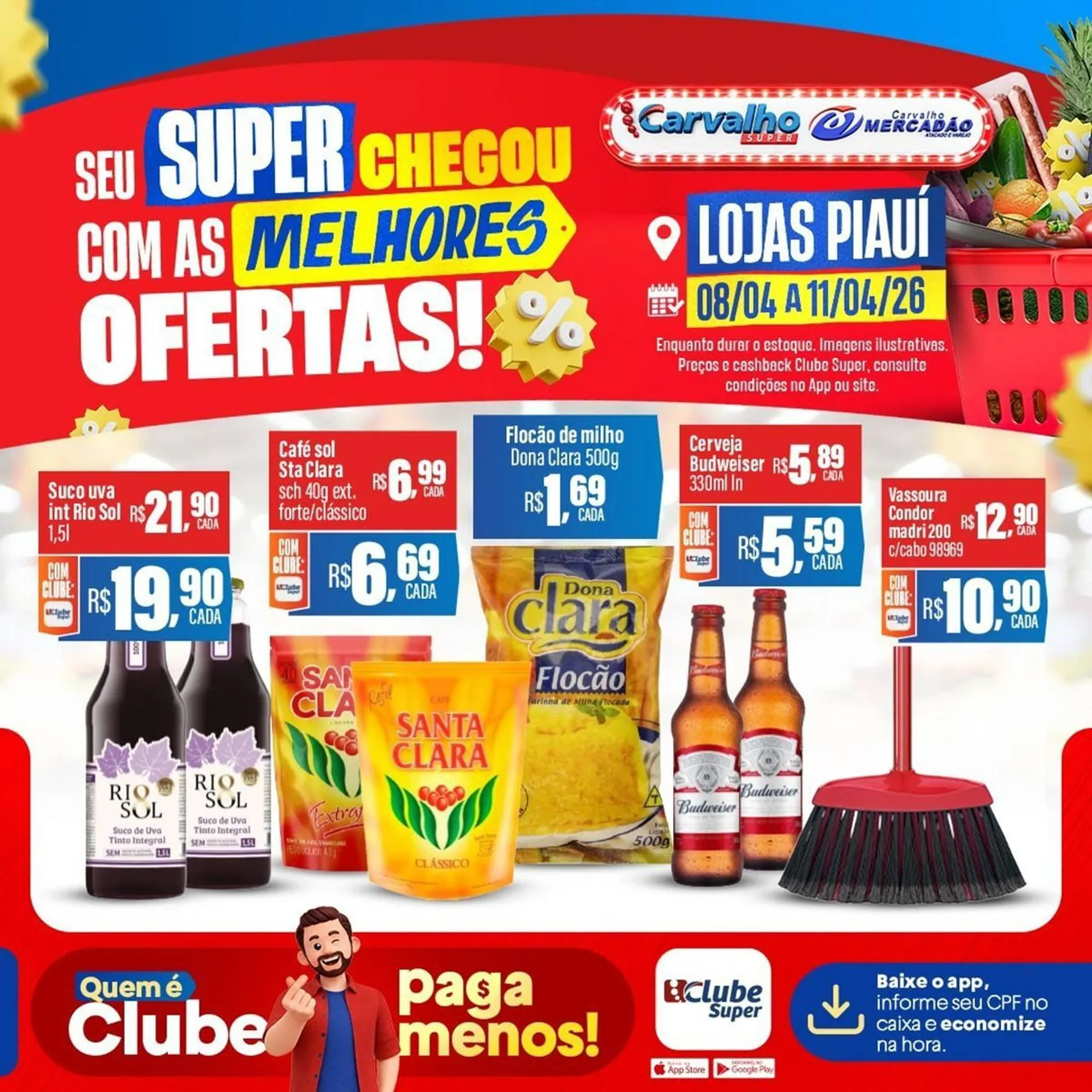 Encarte de Catálogo Carvalho Supermercado 8 de abril até 11 de abril 2026 - Pagina 2