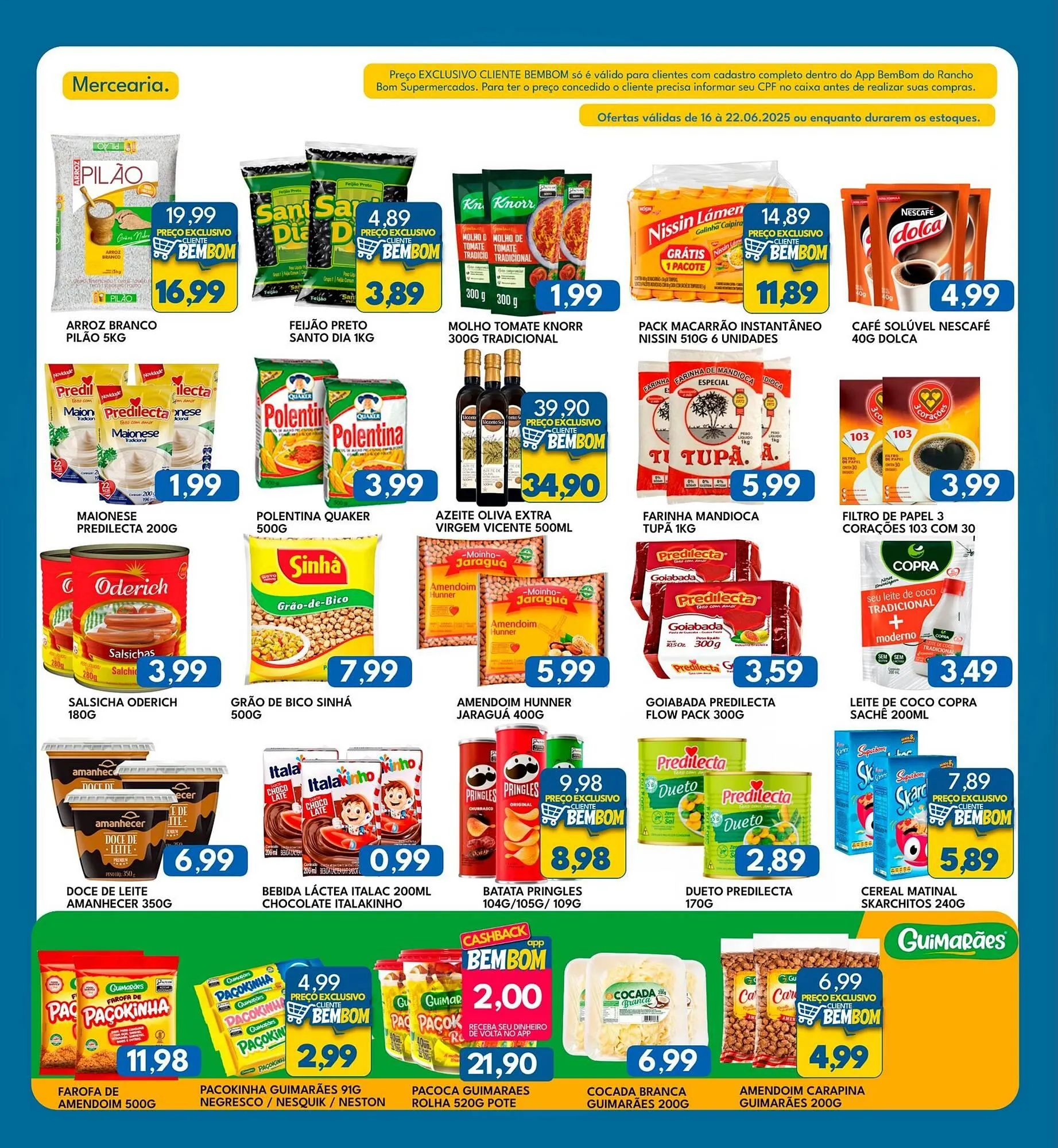 Encarte de Catálogo Rancho Bom Supermercados 16 de junho até 22 de junho 2025 - Pagina 2