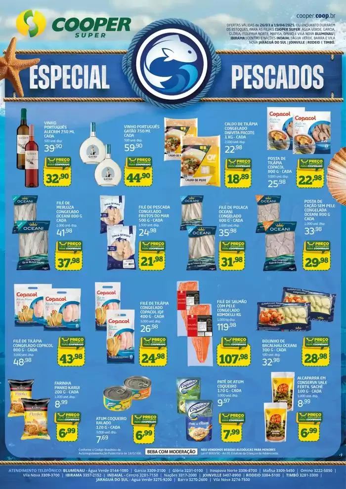 Encarte de Especial Pescados 26 de março até 19 de abril 2025 - Pagina 1