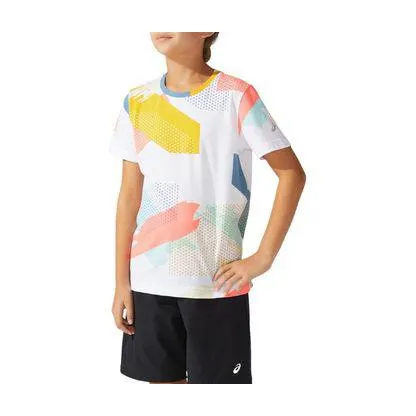 Camiseta ASICS All Over Print - Infantil - Branca