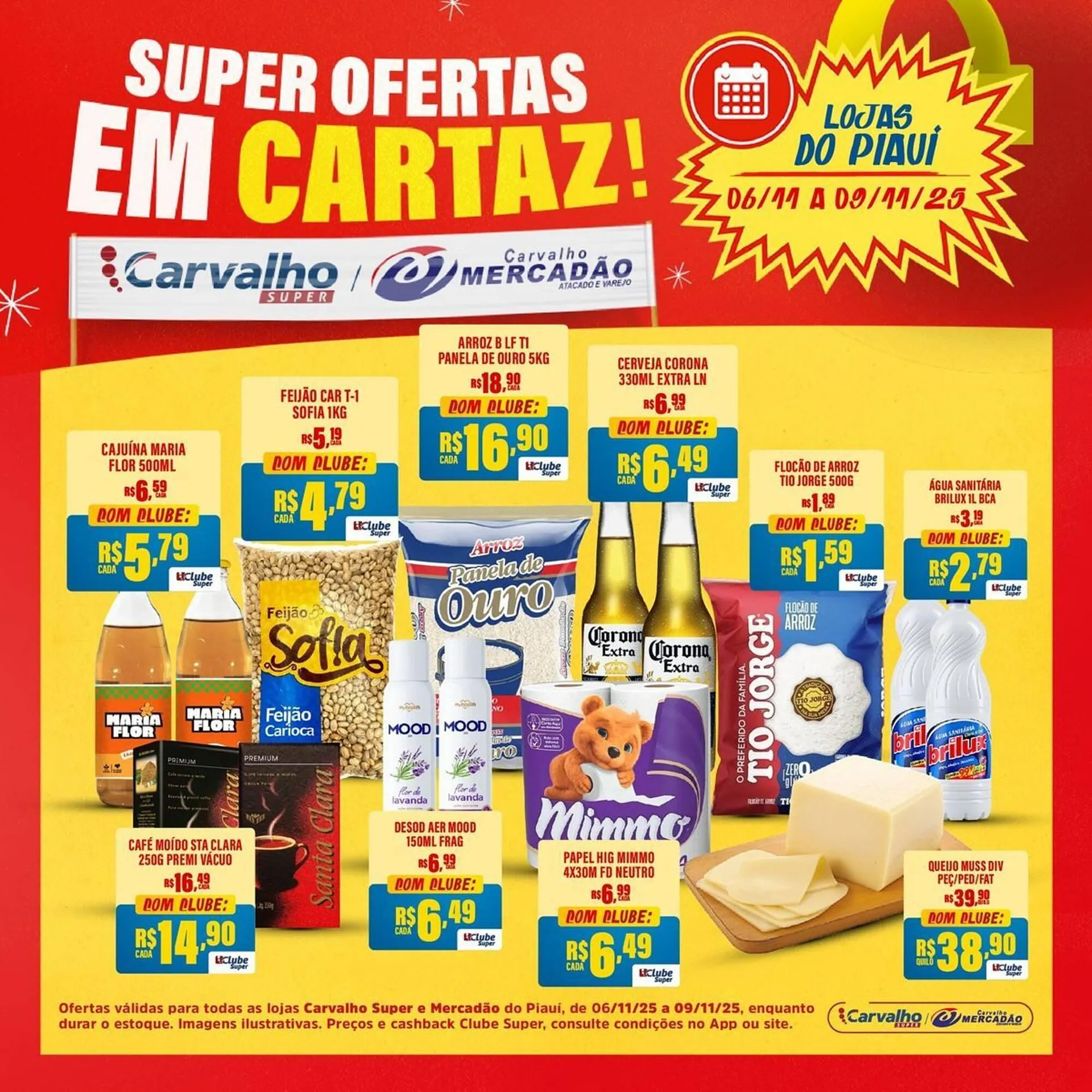 Encarte de Catálogo Carvalho Supermercado 6 de novembro até 9 de novembro 2025 - Pagina 1