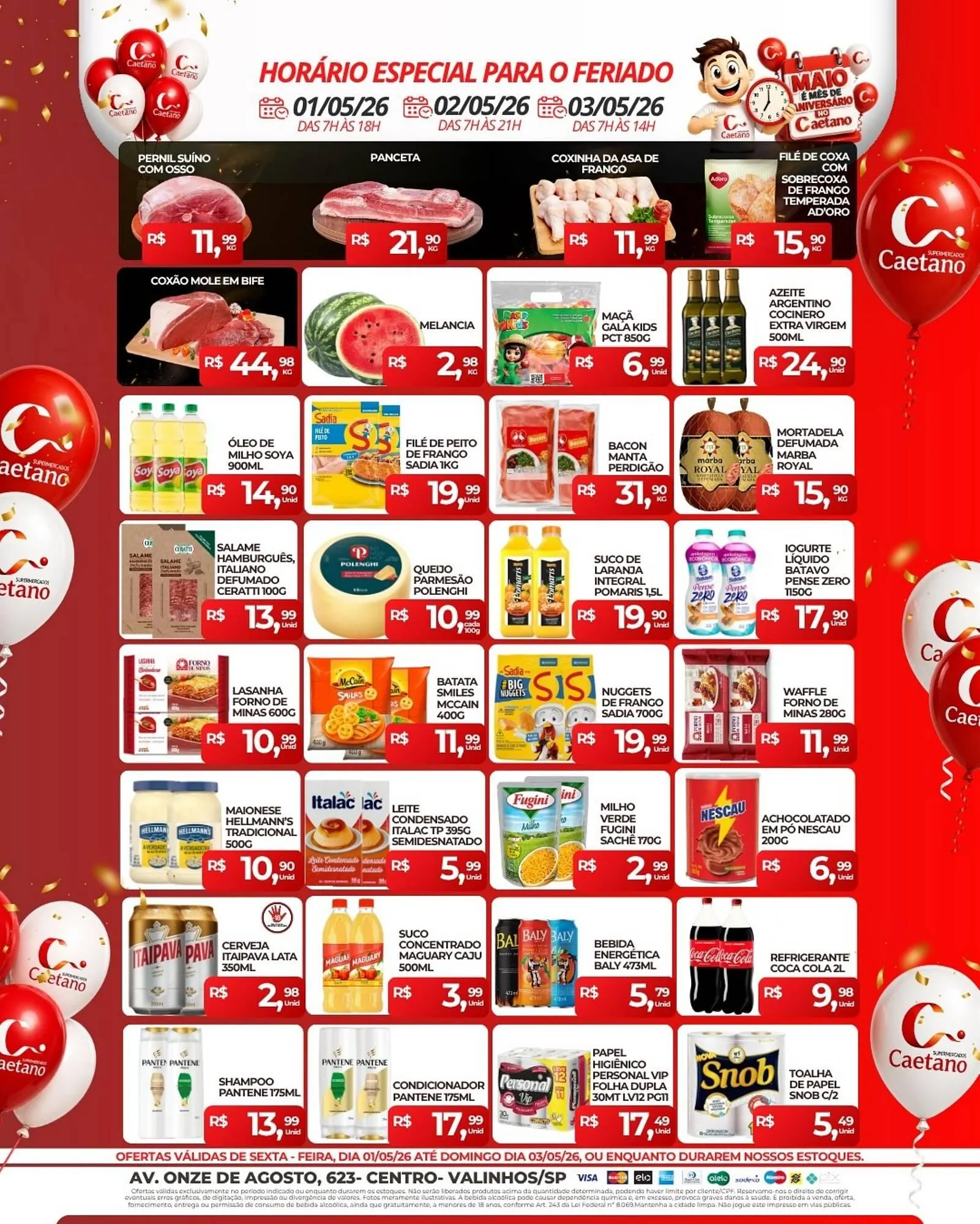 Encarte de Catálogo Supermercados Caetano 1 de maio até 3 de maio 2026 - Pagina 2