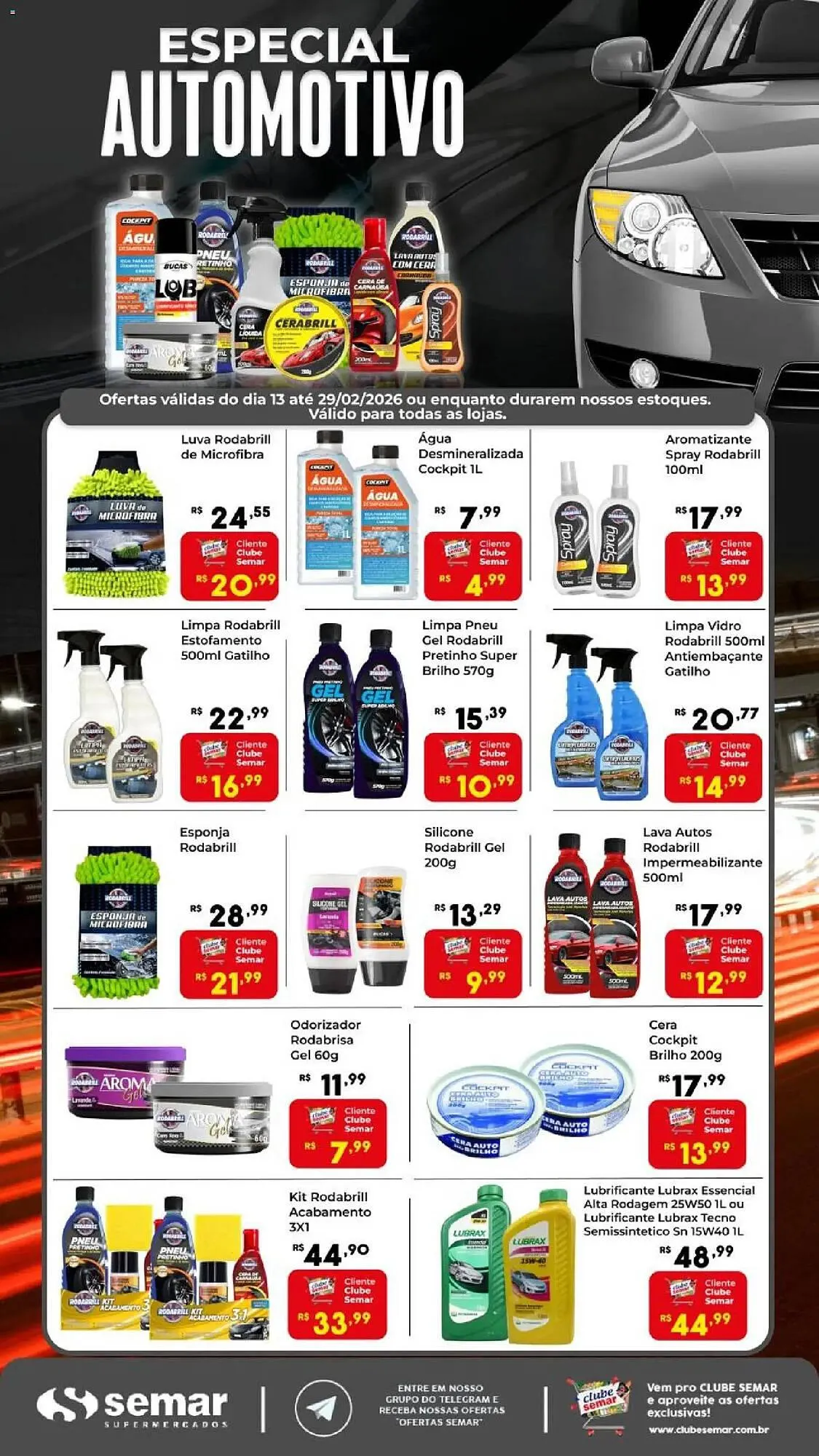 Encarte de Folheto Semar Supermercado 13 de março até 29 de março 2026 - Pagina 1